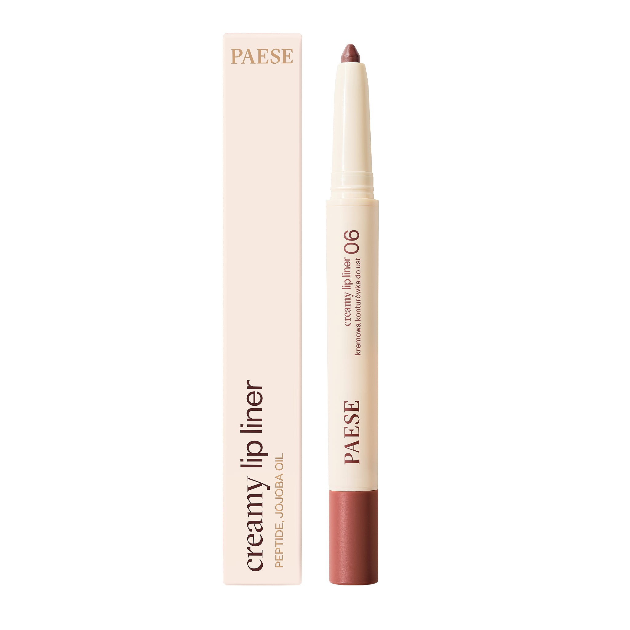 PAESE CREAMY LIP LINER Kremowa konturówka z peptydami 0,6 g #6