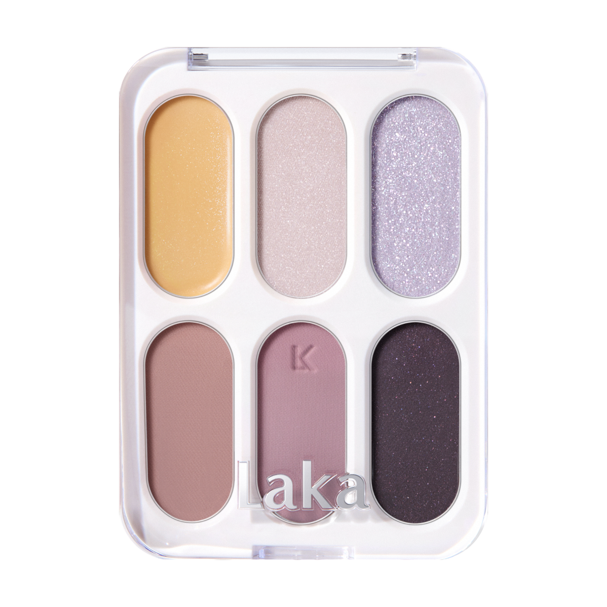 LAKA FOREVER6 EYE PALETTE Palette d'ombres à paupières au fini mat et chatoyant, 02 Attention 7 g