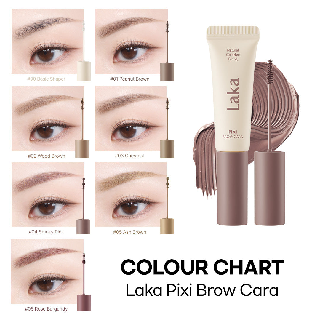 LAKA PIXI BROW CARA Mascara coiffant, fixateur et colorant pour sourcils 8 g #2