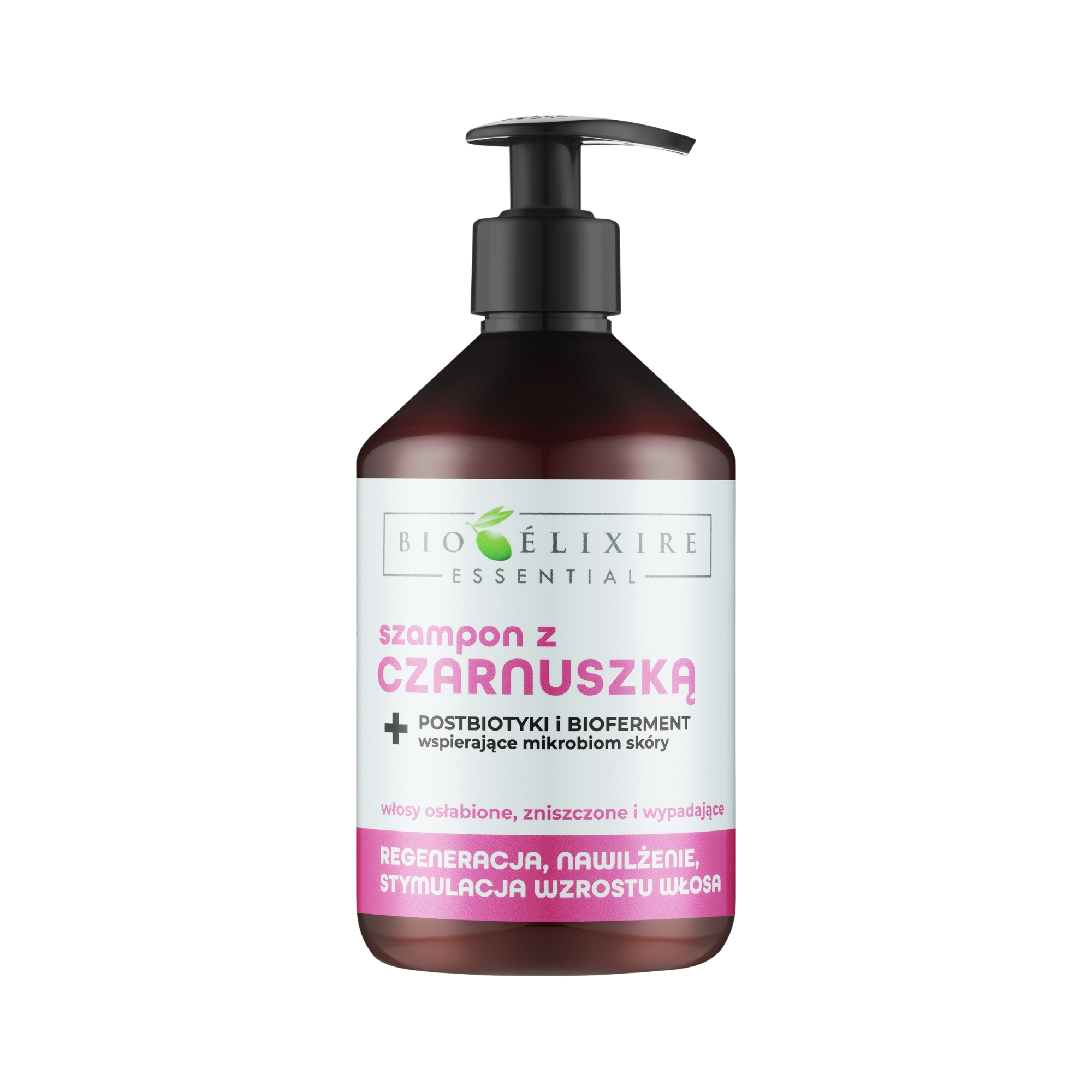 BIOELIXIRE ESSENTIAL Shampoing régénérant cheveux au cumin noir 500 ml