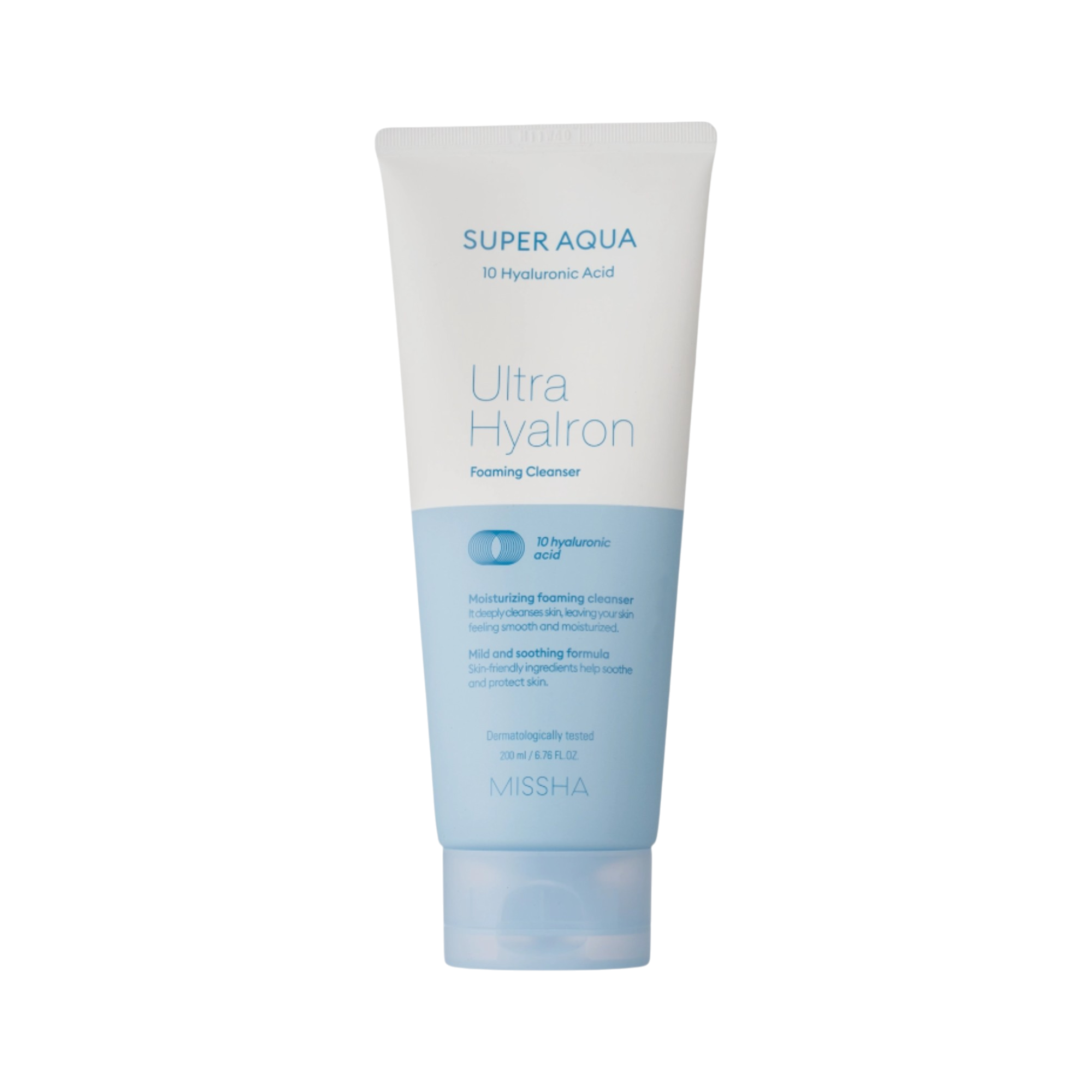 MISSHA SUPER AQUA ULTRA HYALON Mousse nettoyante hydratante visage 200 ml