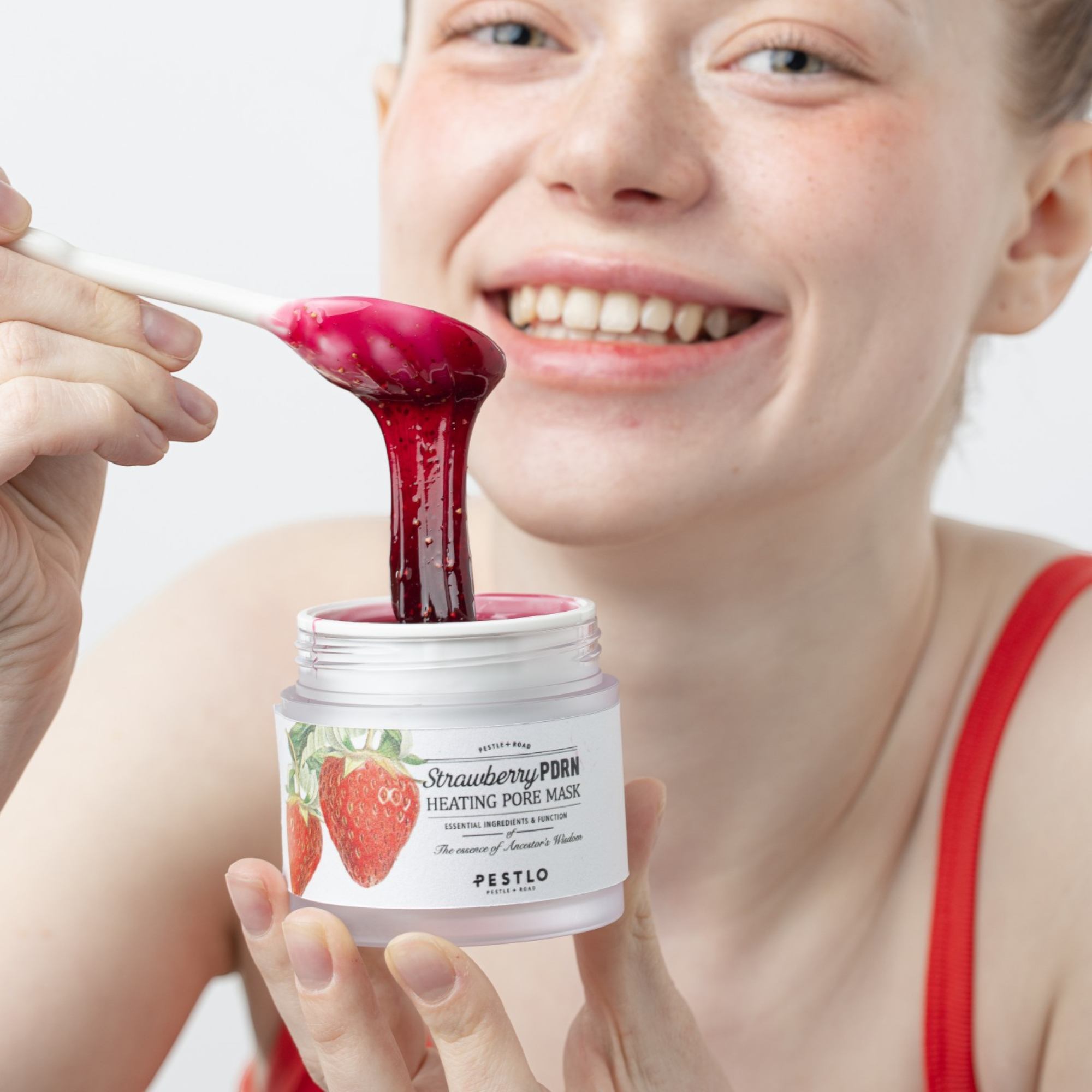 PESTLO FRAISE PDRN HEATING Masque nettoyant chauffant 70 g #2