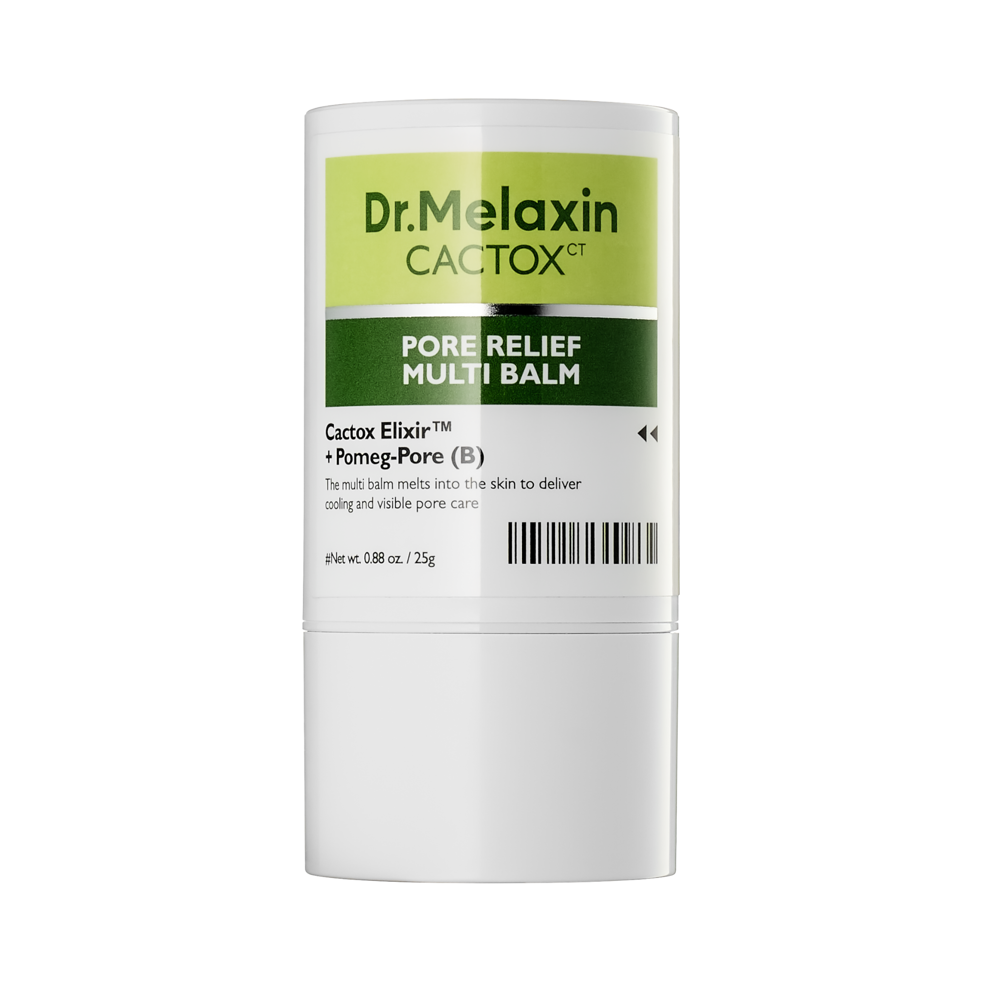 DR.MELAXIN CACTOX CT PORE RELFIEF MULTI BALM Baume rafraîchissant en stick pour le soin du visage 25 g