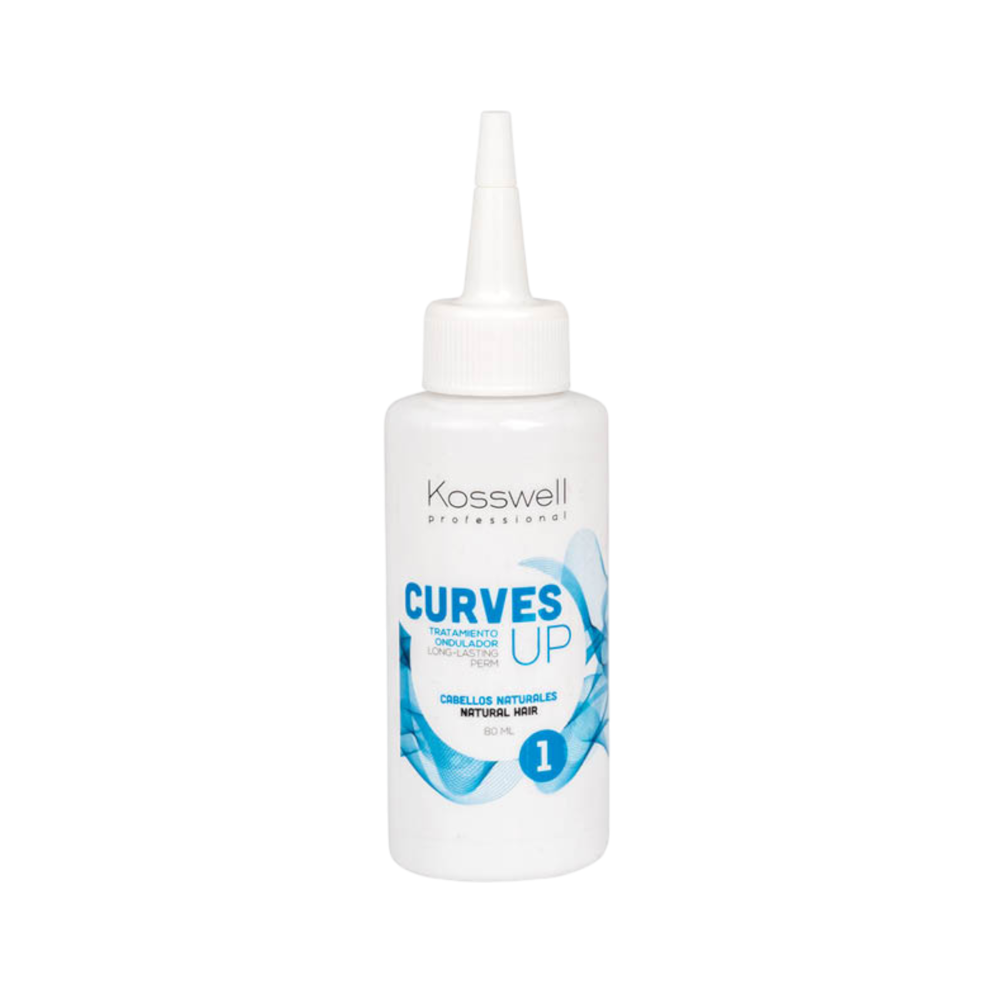 KOSSWELL CURVES UP 1 NATURAL Płyn do trwałej ondulacji do włosów naturalnych 80 ml