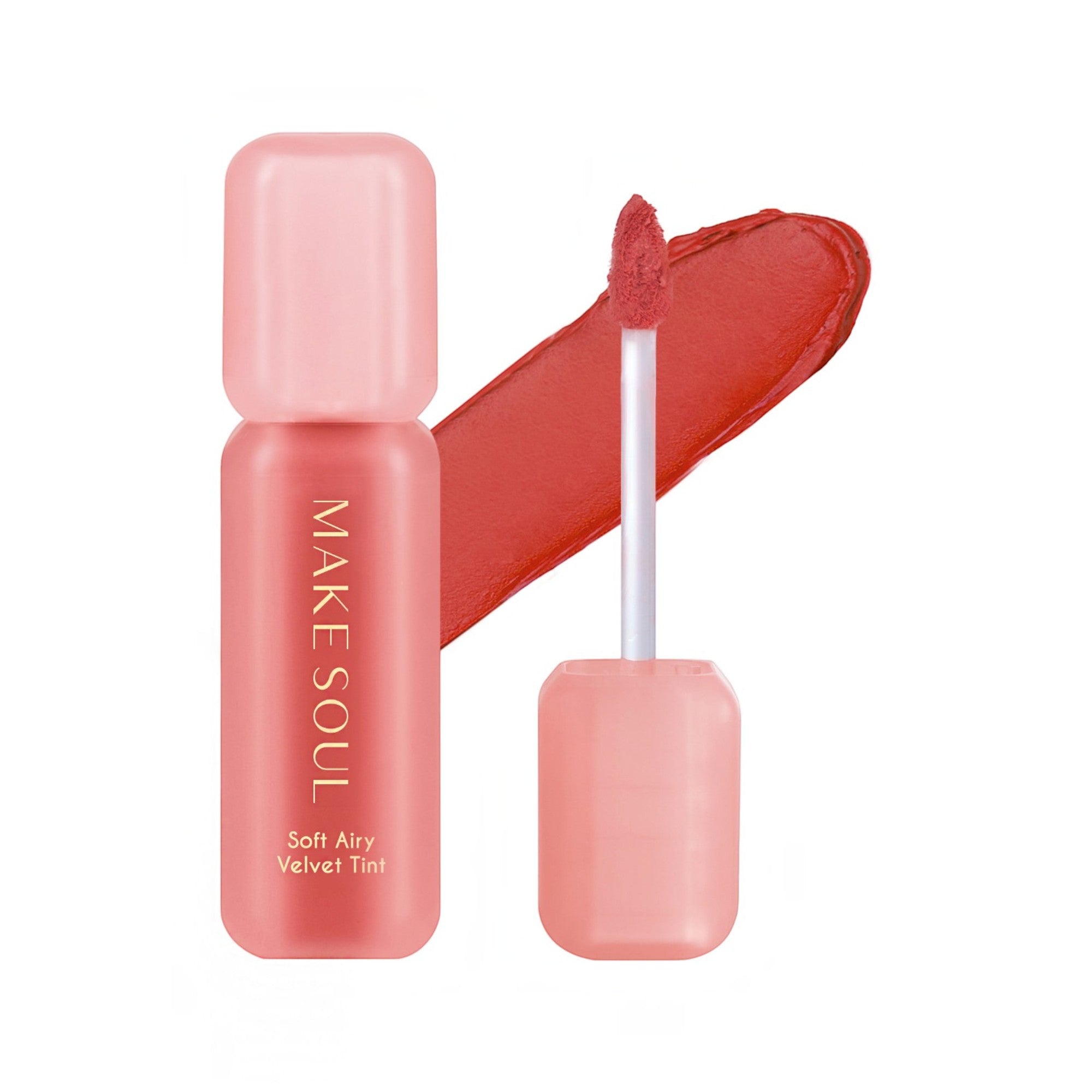 MAKE SOUL SOFT AIRY VELVET TINT Flou léger velouté, teinte pour les lèvres, 3,5 ml #4