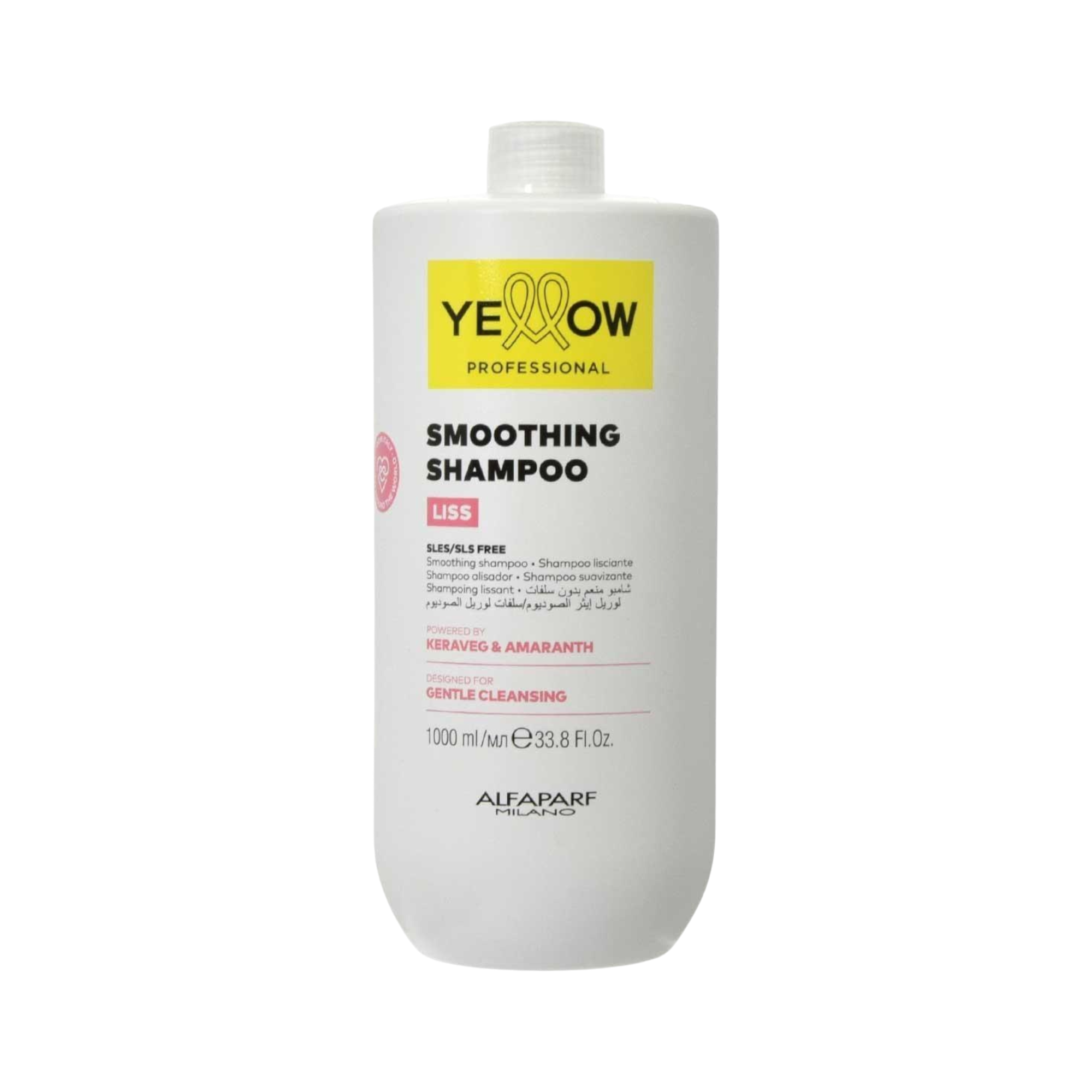 YELLOW PROFESSIONAL LISS SMOOTHING Shampoing lissant pour cheveux indisciplinés 1000 ml