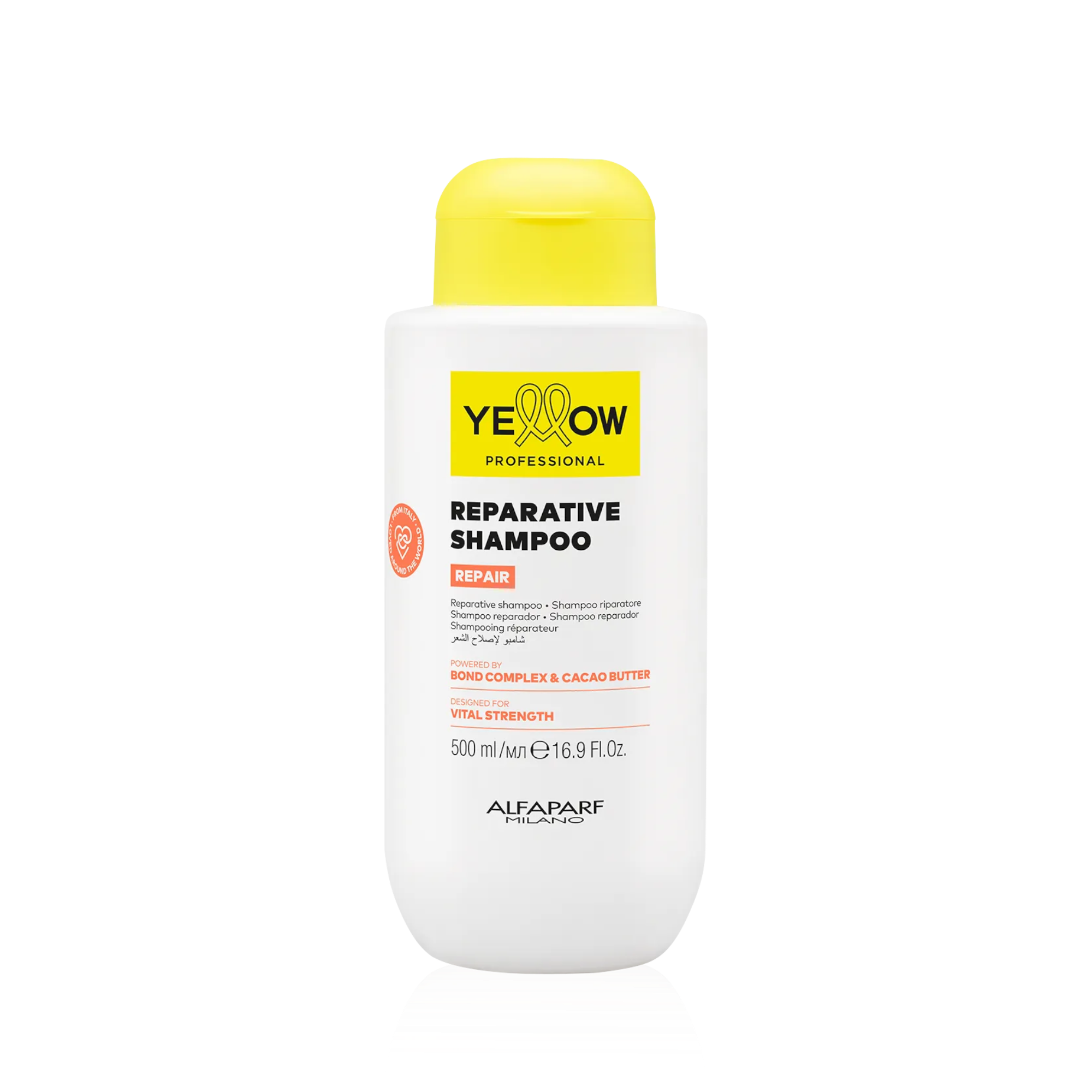 YELLOW PROFESSIONAL REPAIR SHAMPOOING RÉPARATEUR Shampoing régénérant pour cheveux abîmés 500 ml