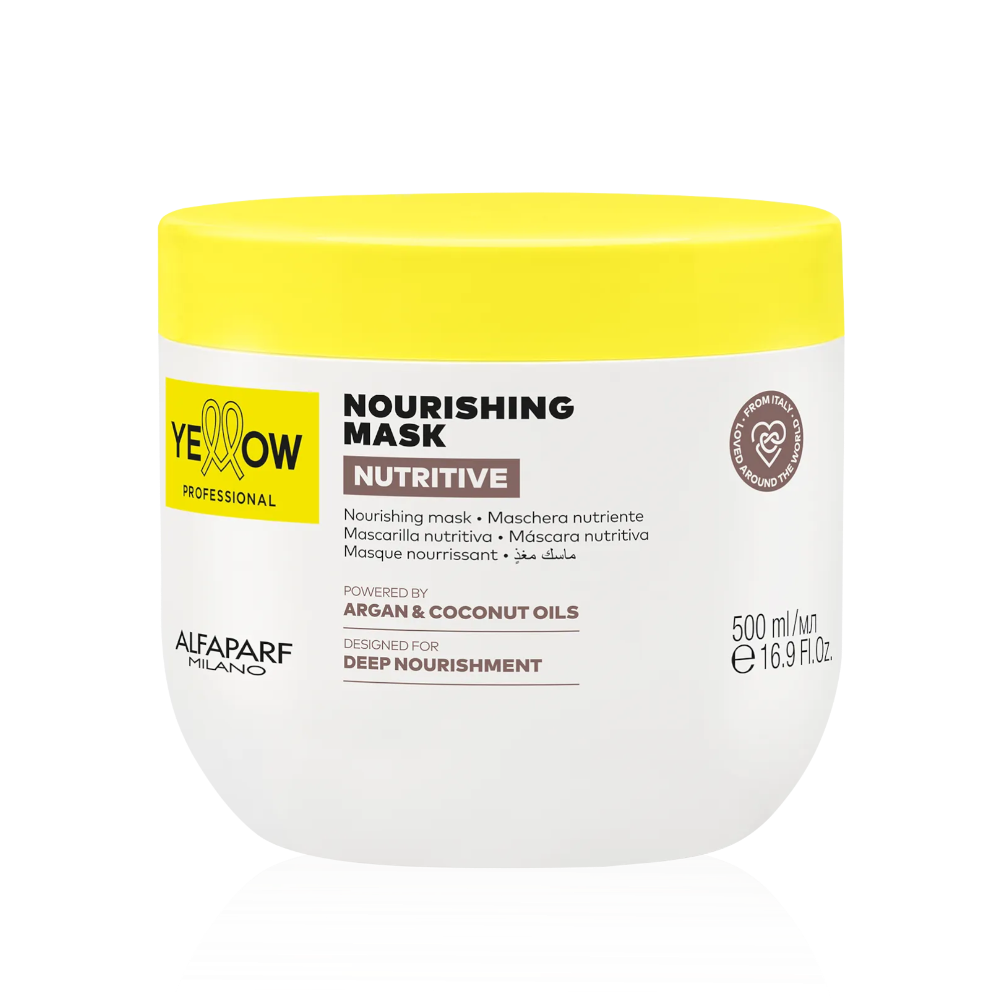 YELLOW PROFESSIONAL NUTRITIVE NOURISHING MASK Masque nourrissant pour cheveux secs 500 ml