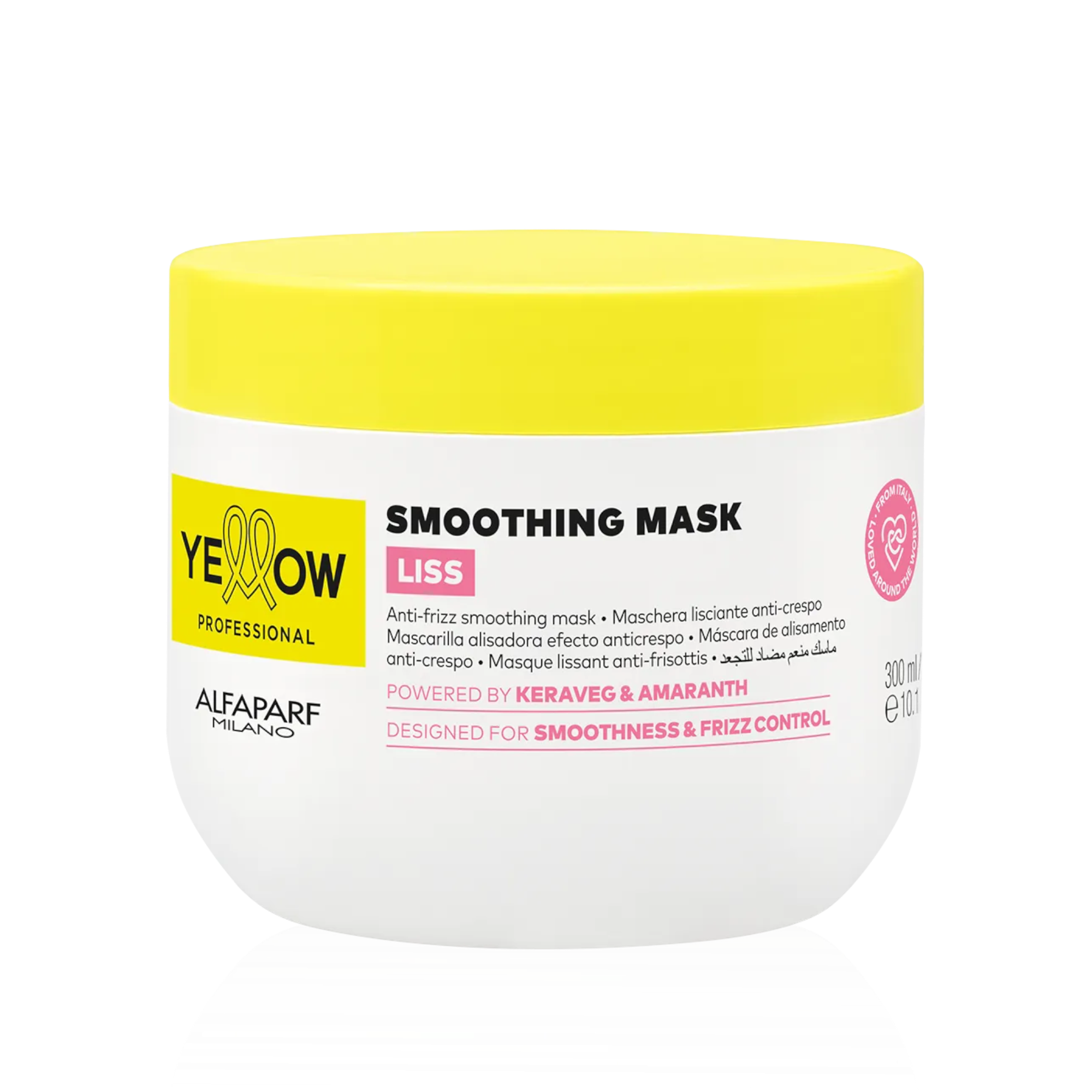 YELLOW PROFESSIONAL LISS LISSING MASK Masque lissant anti-frisottis pour cheveux indisciplinés 300 ml