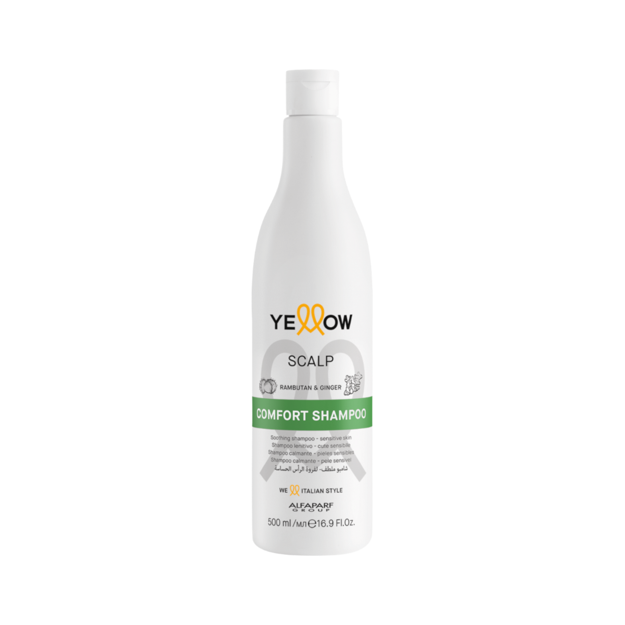 YELLOW PROFESSIONAL WELLNESS SCALP CONFORT SHAMPOO Shampooing apaisant pour cuir chevelu sensible 500 ml