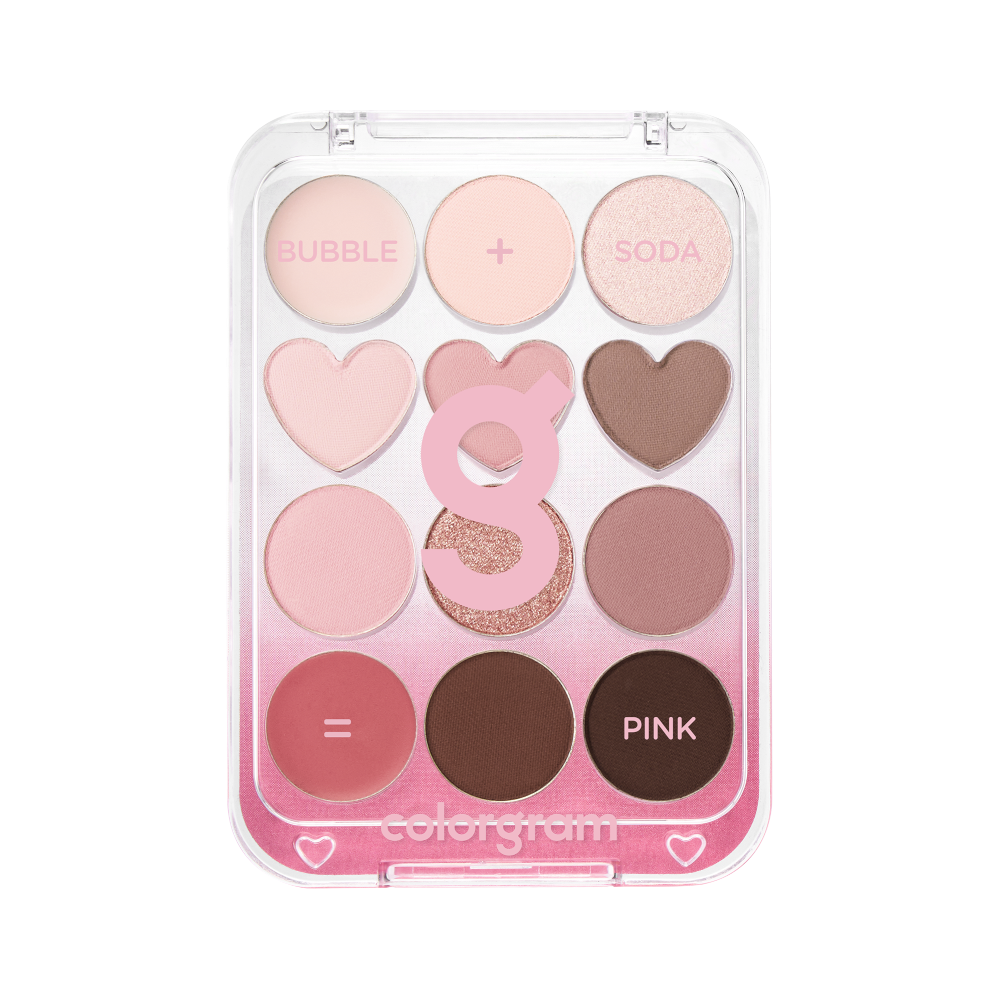 COLORGRAM PIN POINT EYESHADOW PALETTE Palette d'ombres à paupières, 02 Pink + Mauve 9,9 g