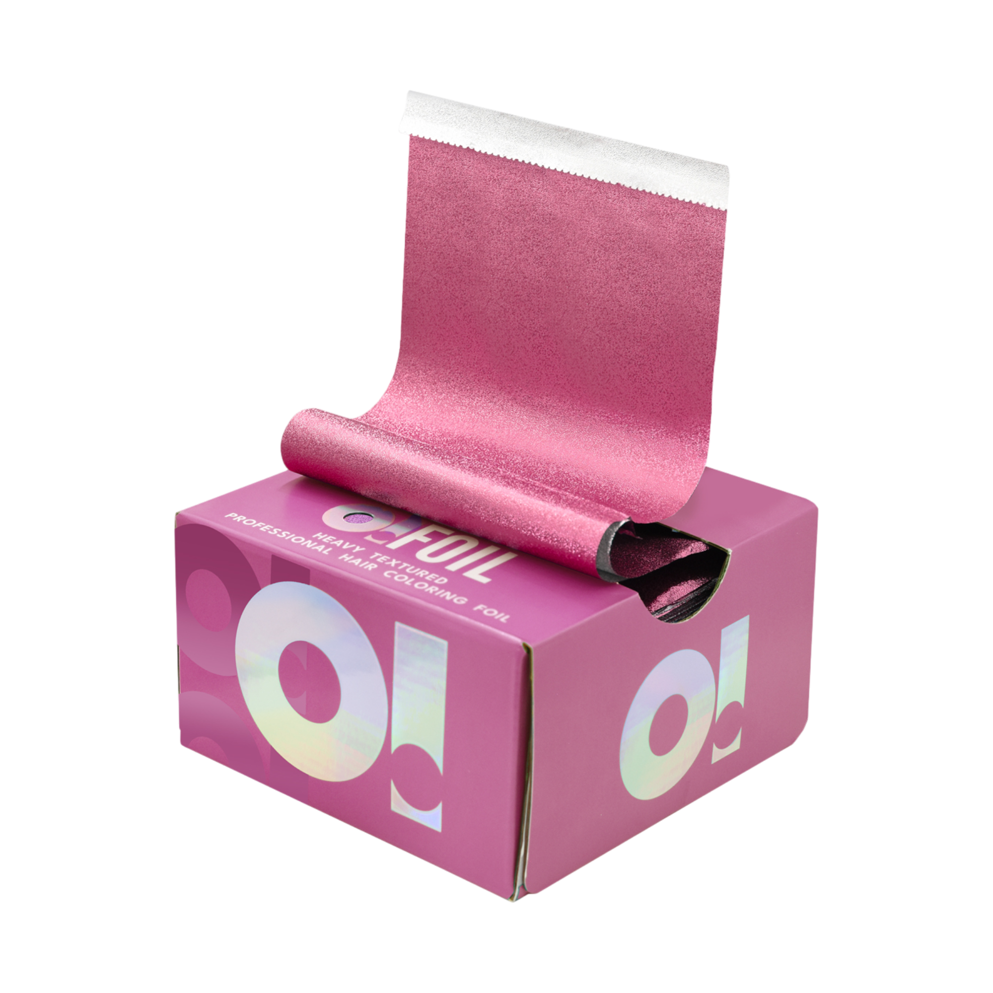 O!TOOLS Aluminium, feuille de coloration rainurée, Pink Chic, 500 pièces