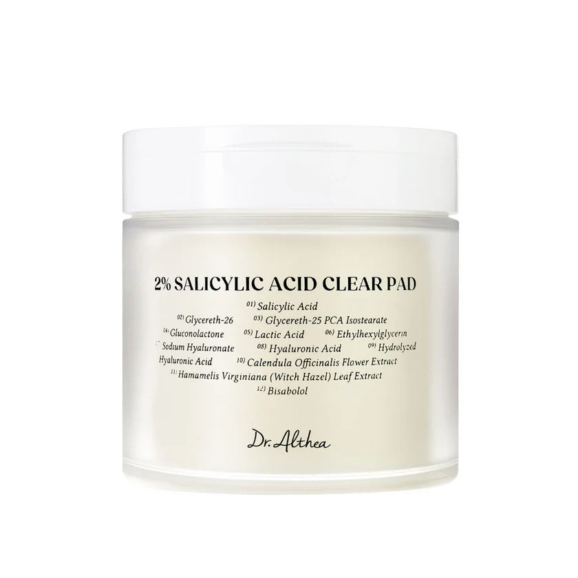 DR. ALTHEA Disques nettoyants et tonifiants à l'acide salicylique 2 % (65 disques) 170 g