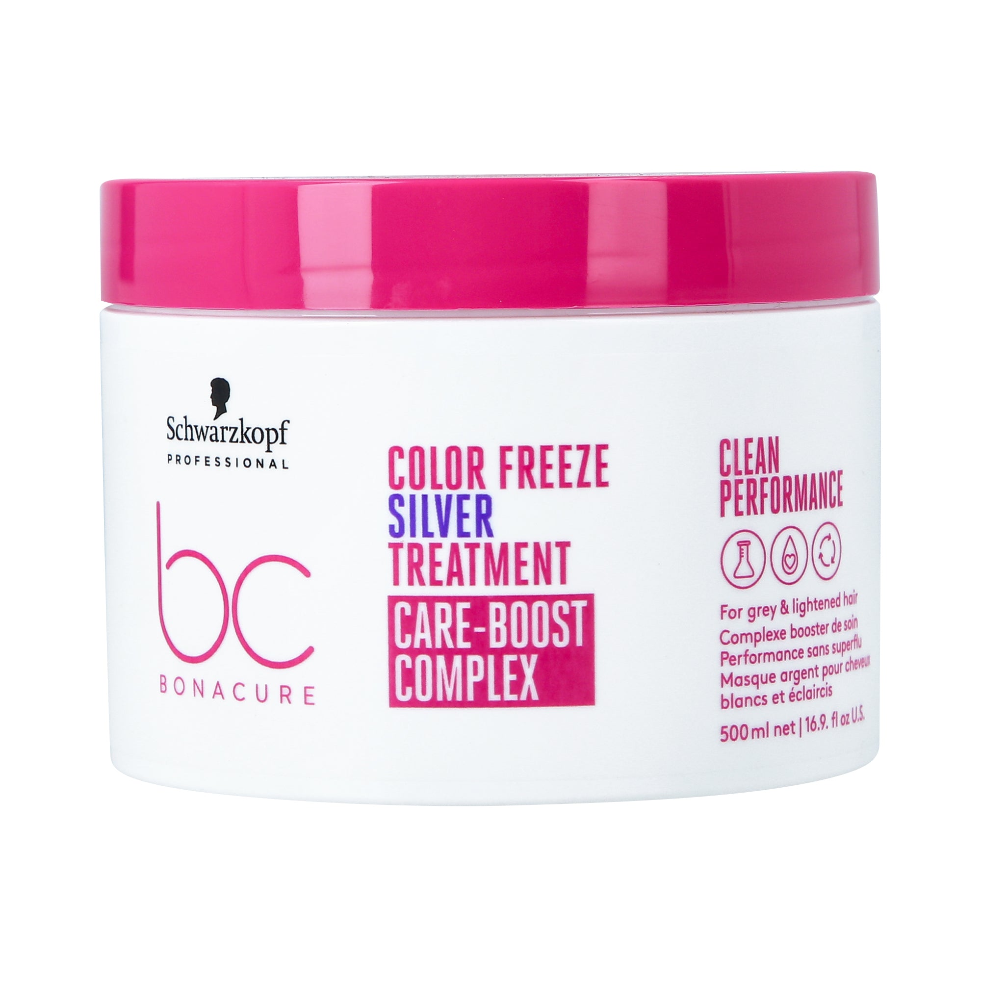 SCHWARZKOPF PROFESSIONAL COLOR FREEZE SILVER Masque violet pour cheveux blonds et gris 500 ml