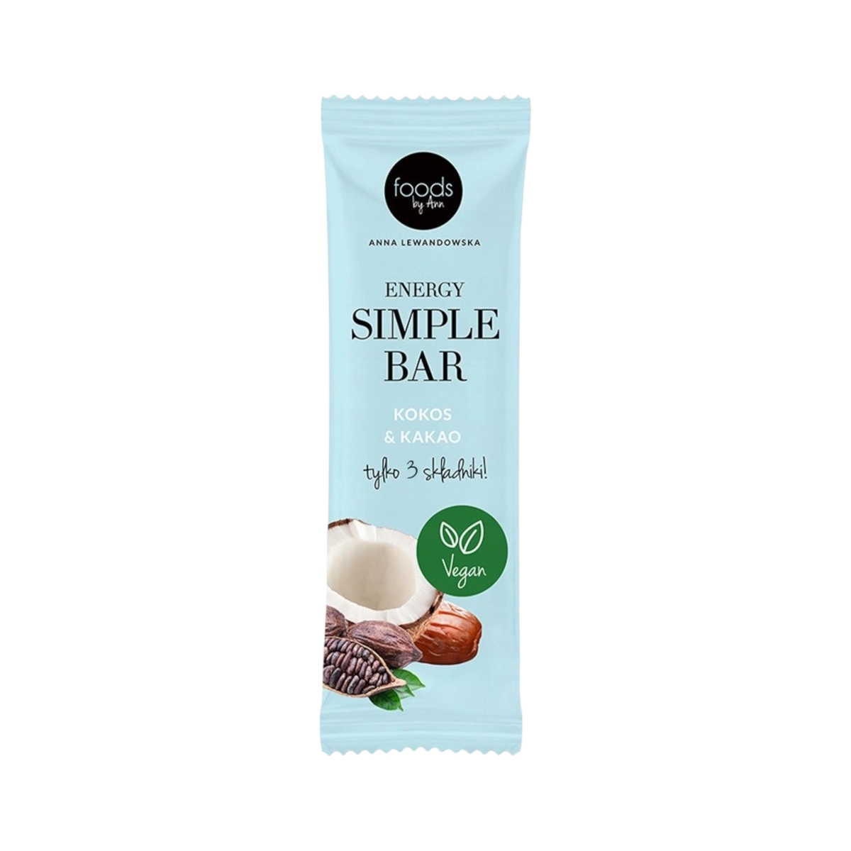 LEVANN FOODS BY ANN ENERGY SIMPLE Barre, Noix de Coco et Cacao 35 g