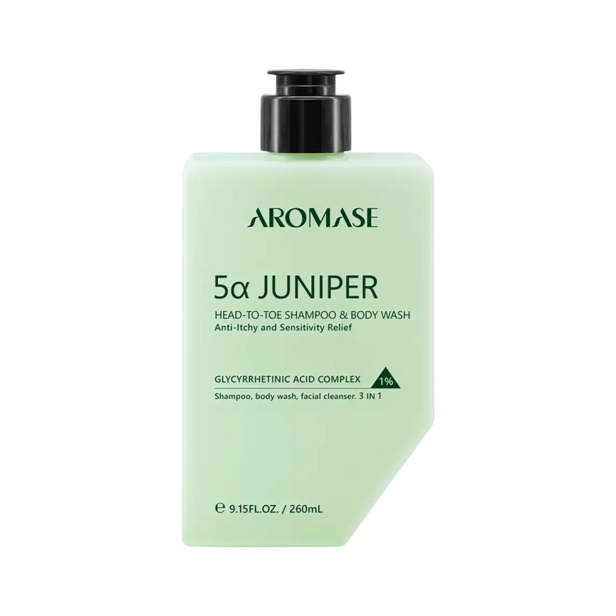 AROMASE 5α JUNIPER HEAD TO TOE PURIFYING Gel 3en1 pour laver le visage, le corps et les cheveux 260 ml