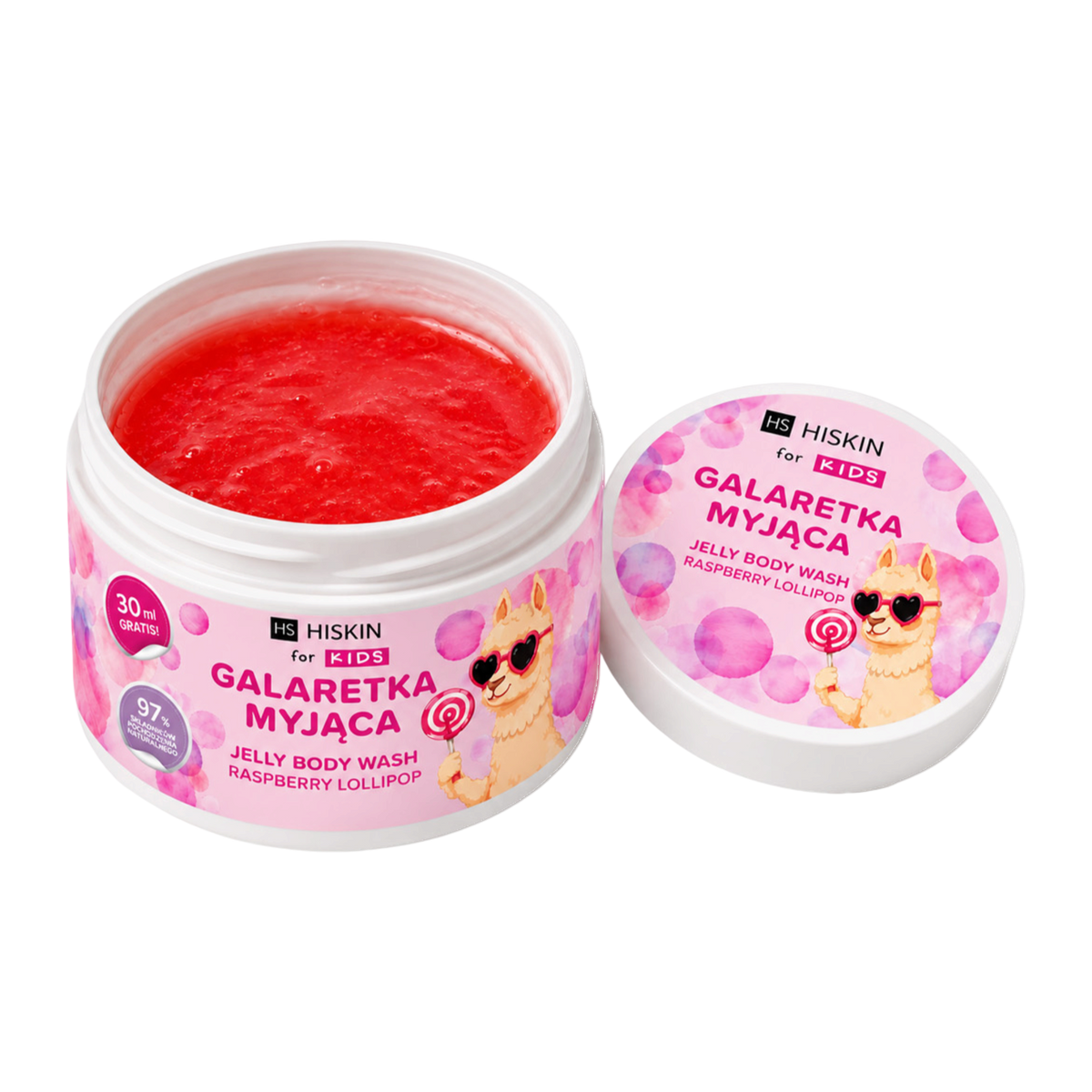 HISKIN FOR KIDS Gelée lavante, Sucette Framboise 180 ml #2