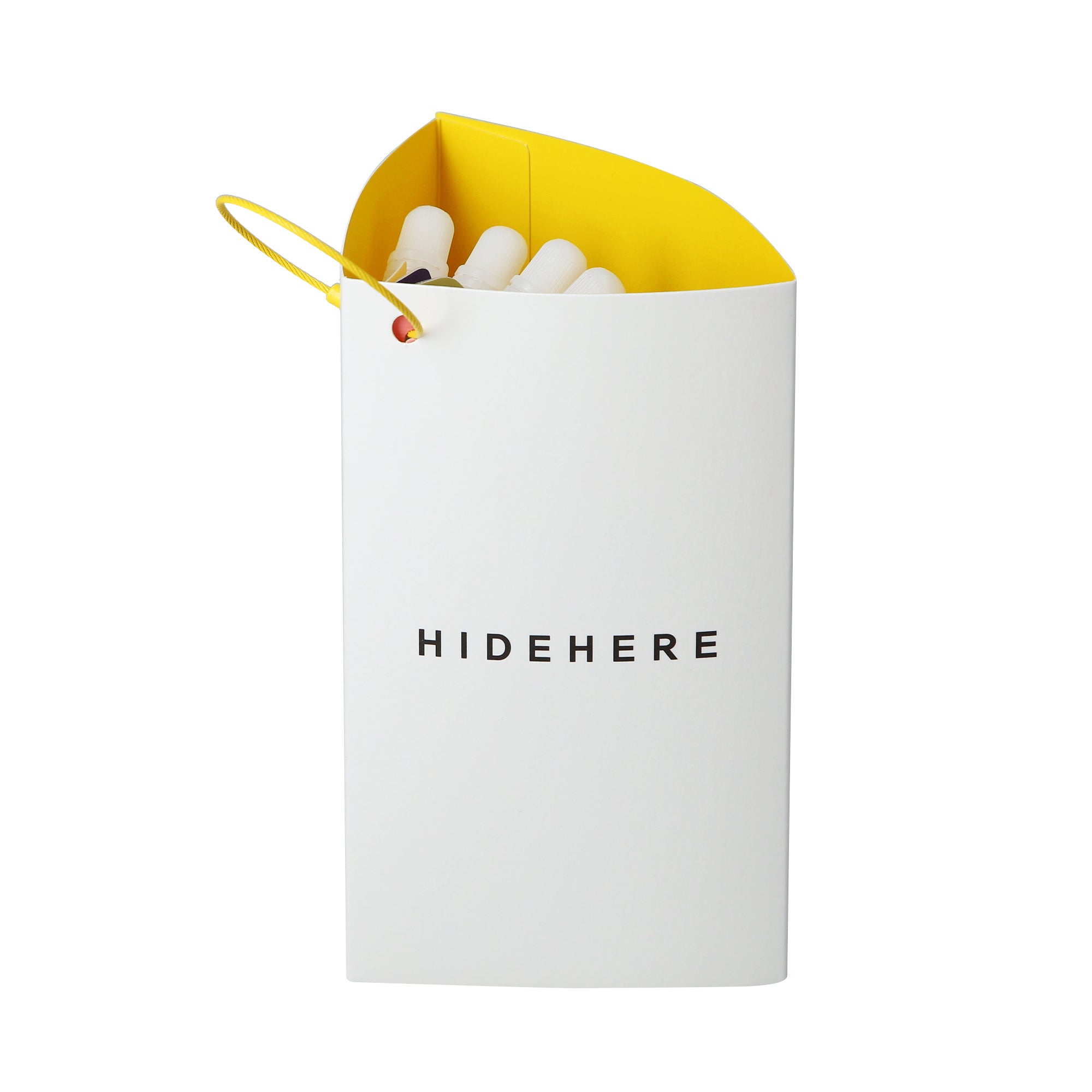 HIDEHERE Coffret routine de jour jaune - Soin coréen en cinq étapes