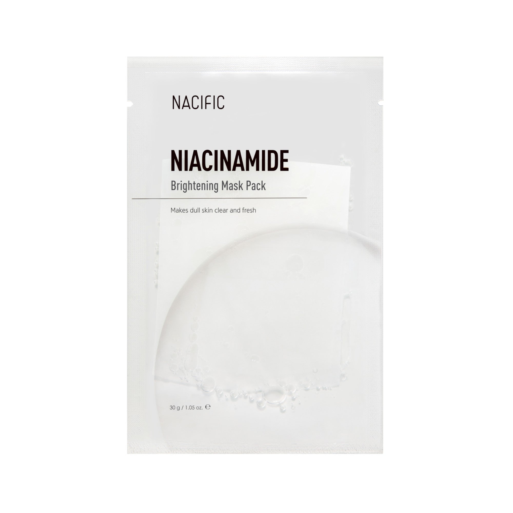 MASCHERA ILLUMINANTE NACIFIC NIACINAMIDE PACK Maschera in tessuto illuminante 1×30 g
