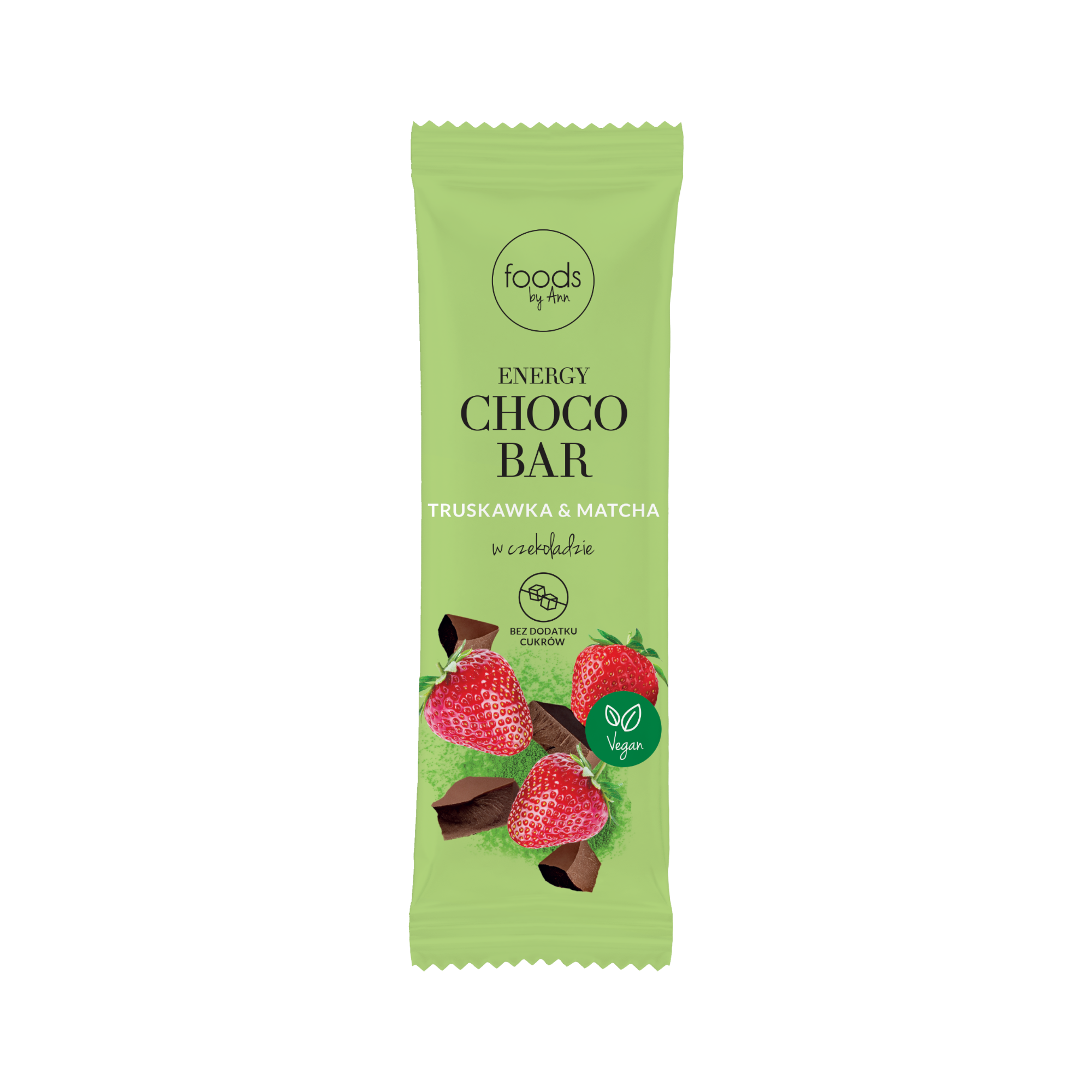 FOODS BY ANN Barre énergétique au chocolat, fraise et matcha 35 g