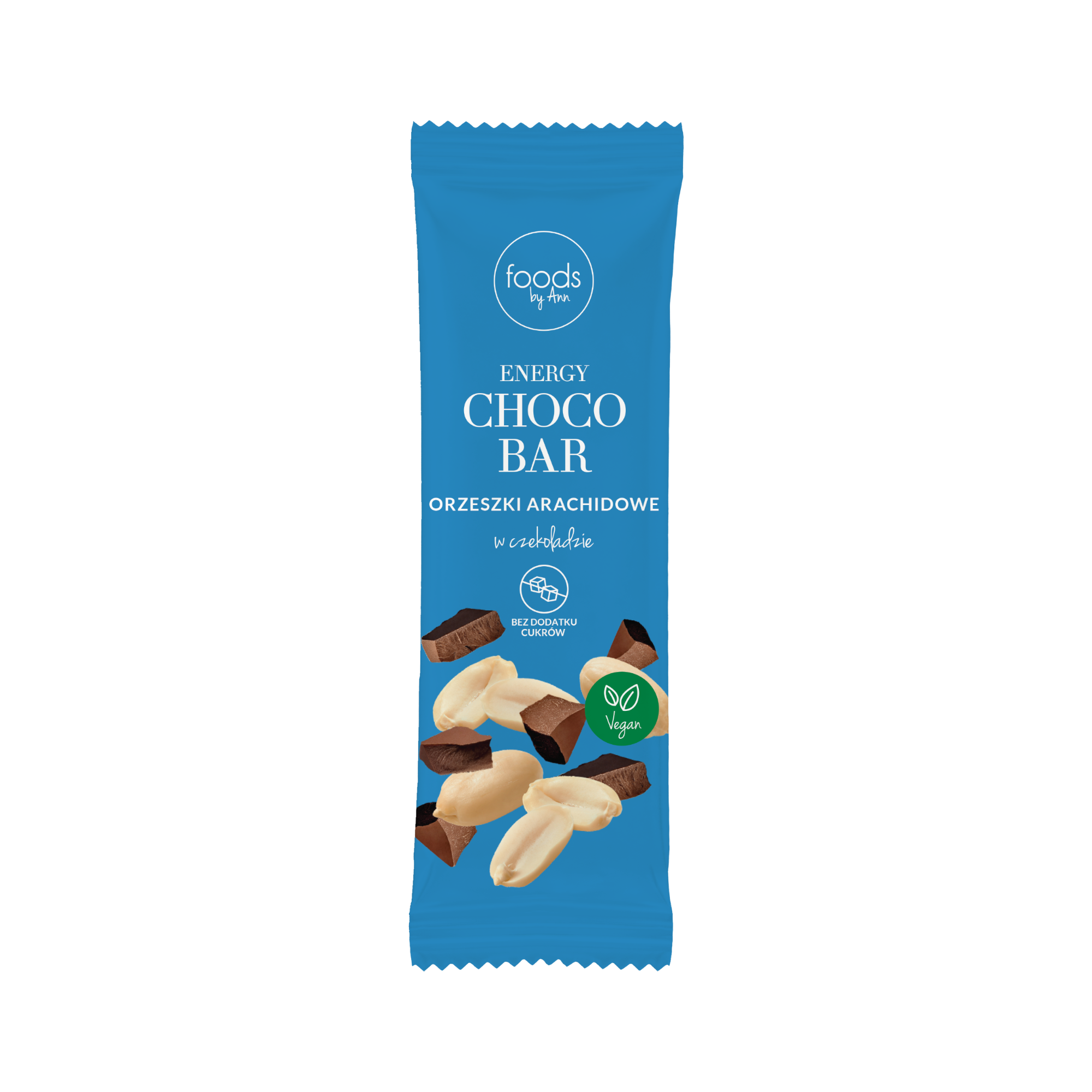 FOODS BY ANN Barre énergétique au chocolat, Cacahuètes 35 g