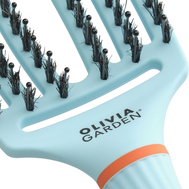 OLIVIA GARDEN FINGERBRUSH COMBO MEDIUM INNER CHILD Brosse démêlante – Edition Limitée Bubble Blue #2