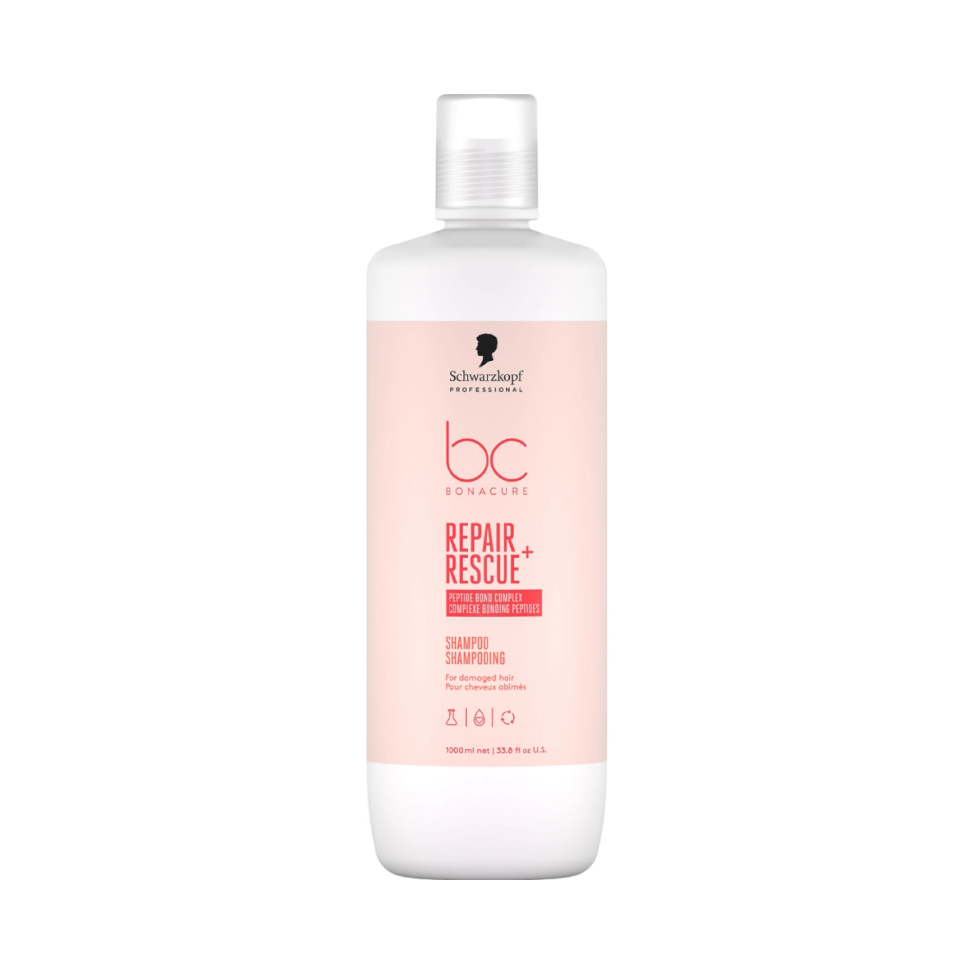 SCHWARZKOPF PROFESSIONAL BC REPAIR RESCUE + Shampoing pour cheveux abîmés 1000 ml