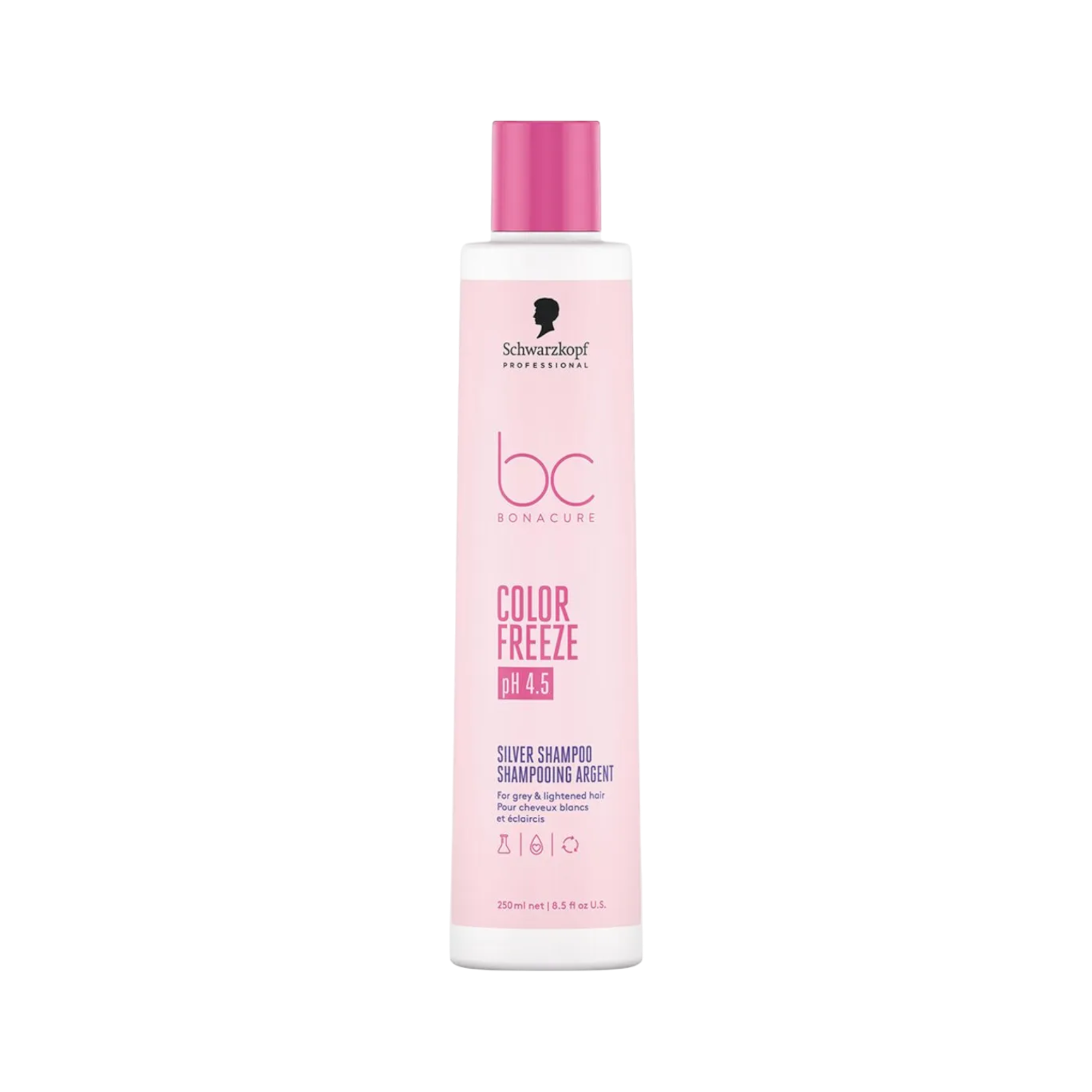SCHWARZKOPF PROFESSIONAL BC COLOR FREEZE SILVER Shampoing pour cheveux colorés et gris 250 ml