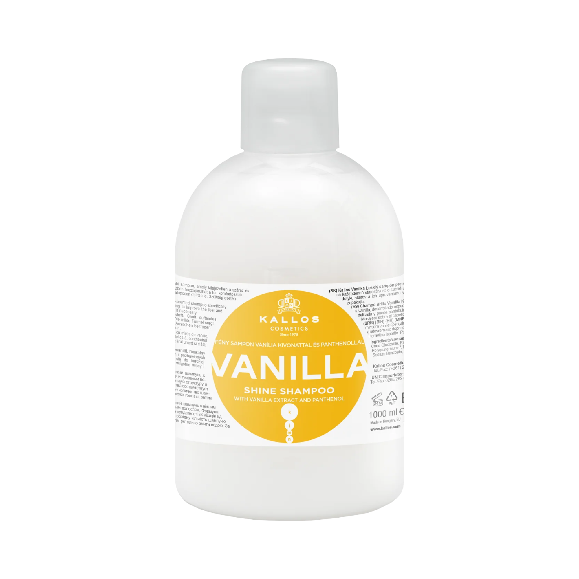 KALLOS KJMN VANILLE Shampoing brillant 1000 ml