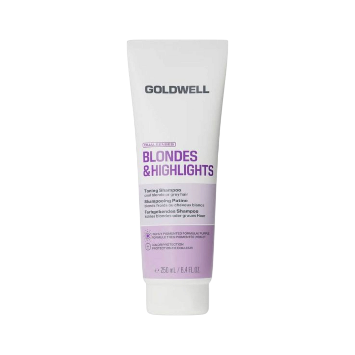 GOLDWELL DUALSENSES BLONDES & HIGHLIGHTS Shampoing tonifiant violet pour cheveux blonds 250 ml