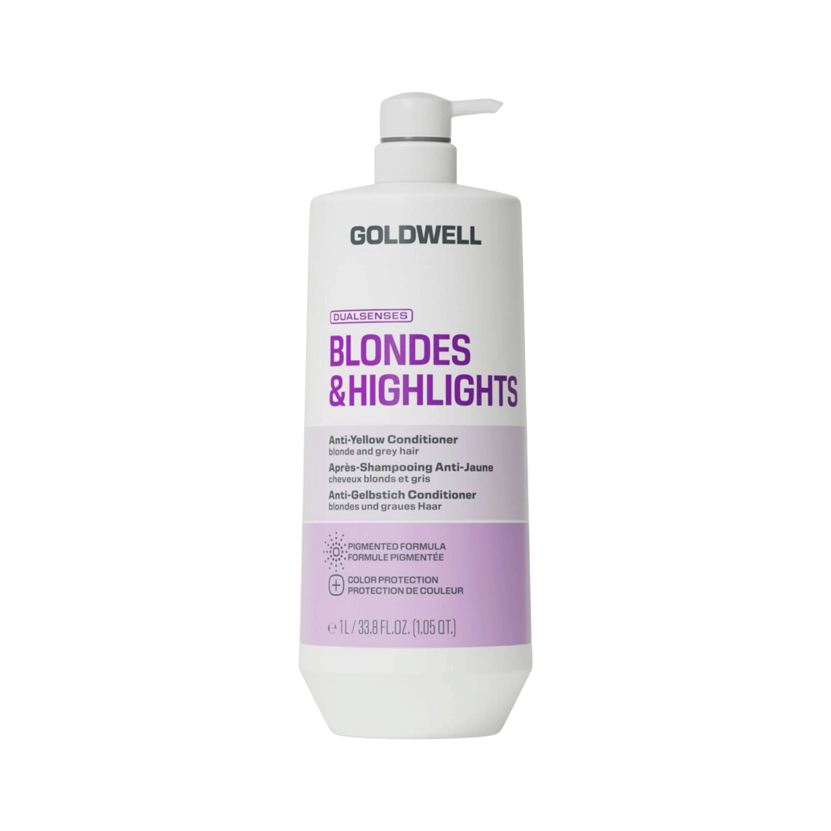 GOLDWELL DUALSENSES BLONDES & HIGHLIGHTS Après-shampooing neutralisant les tons jaunes pour cheveux blonds 1000 ml