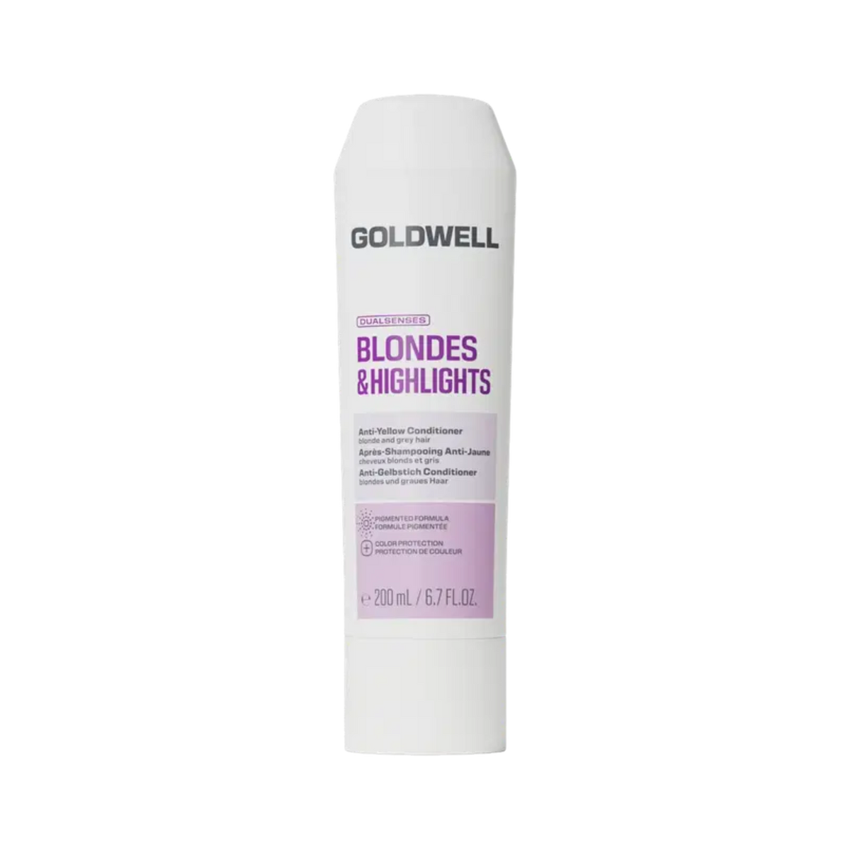 GOLDWELL DUALSENSES BLONDES & HIGHLIGHTS Après-shampooing neutralisant les tons jaunes pour cheveux blonds 200 ml