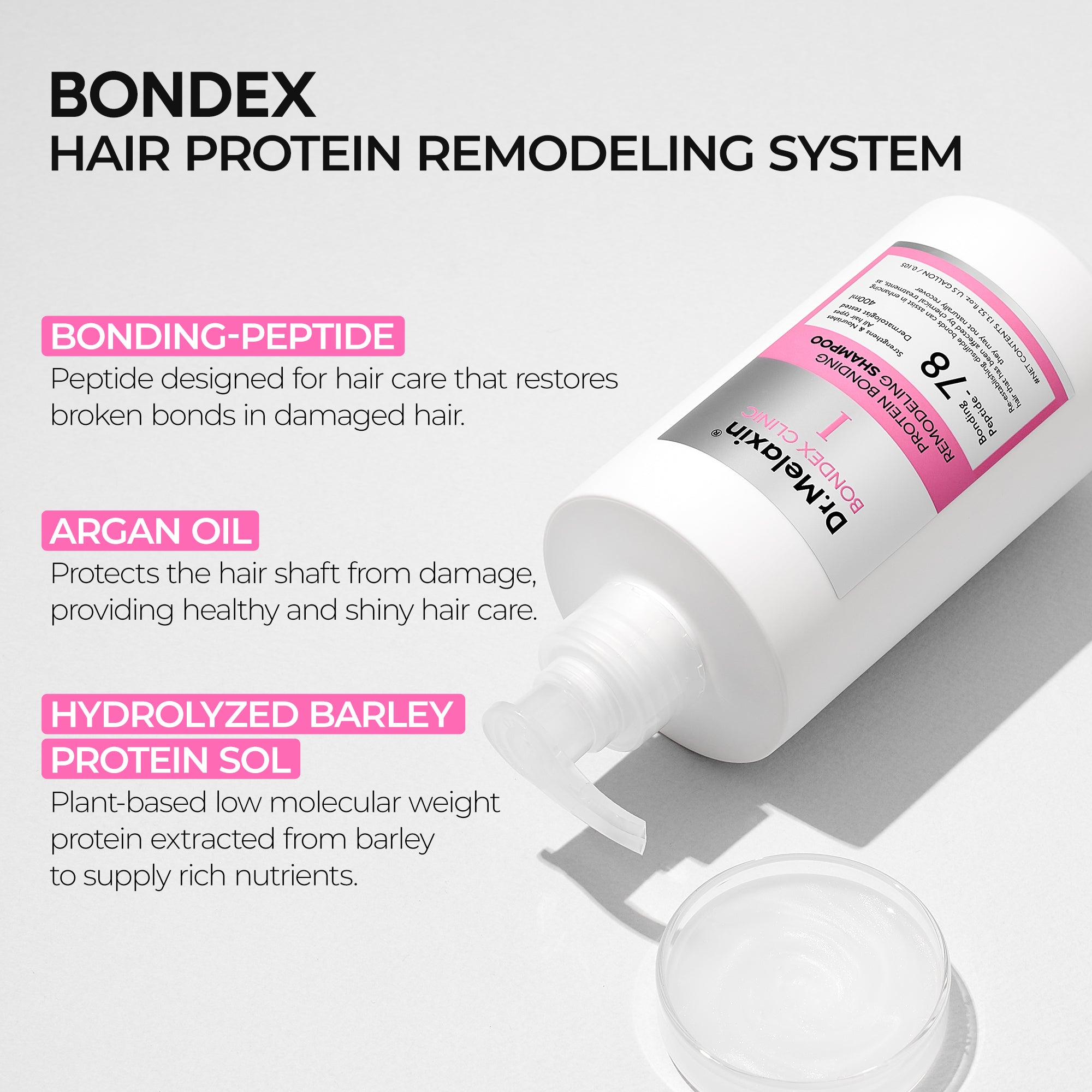 DR.MELAXIN BONDEX LINE Shampooing régénérant 400 ml #5