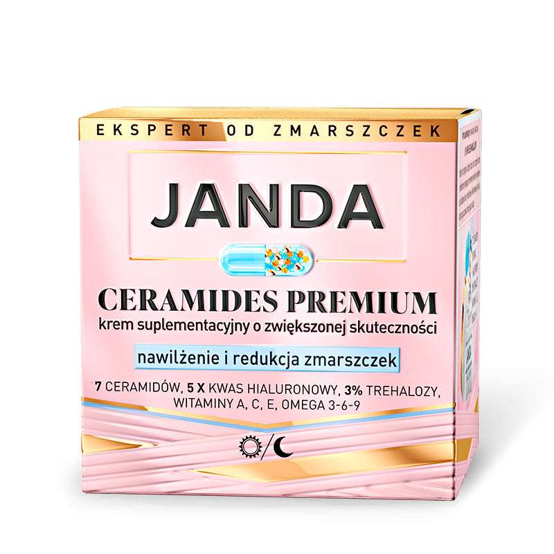 JANDA CÉRAMIDES PREMIUM Crème complémentaire à l'efficacité accrue pour hydrater et réduire les rides 50 ml