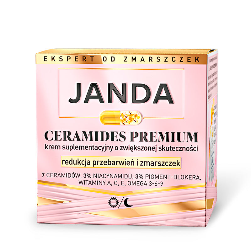 JANDA CERAMIDES PREMIUM Crème complémentaire à l'efficacité accrue, réduction des taches pigmentaires et des rides 50 ml
