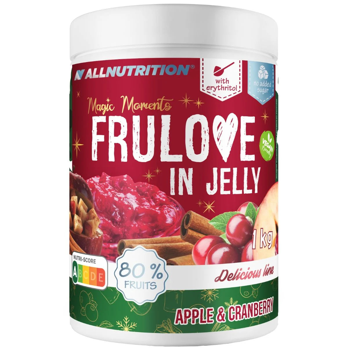 ALLNUTRITION FRULOVE IN JELLY Frużelina jabłko&żurawina 1000 g