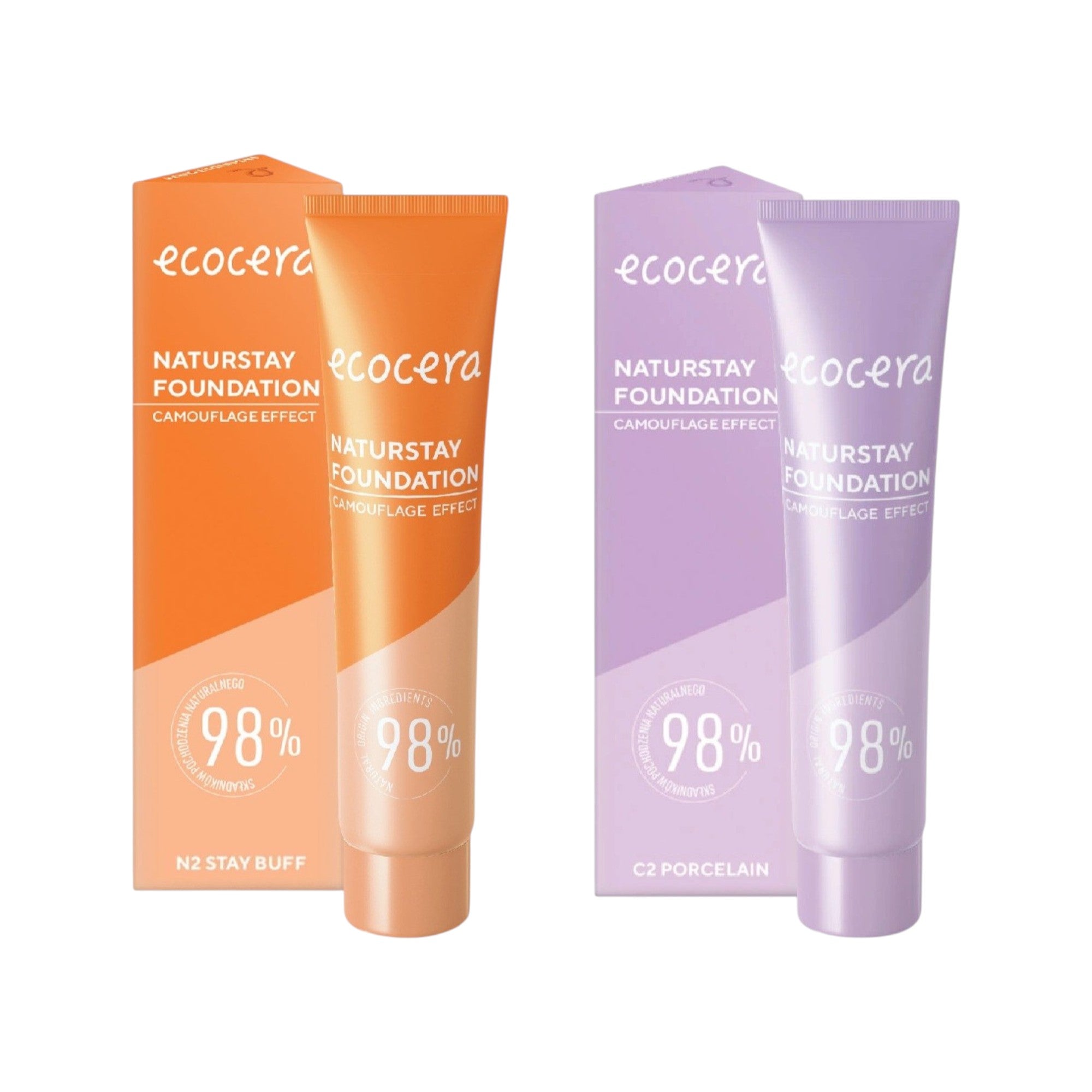 ECOCERA NATURSTAY Fond de teint naturel N2 + C1 2x 30 ml