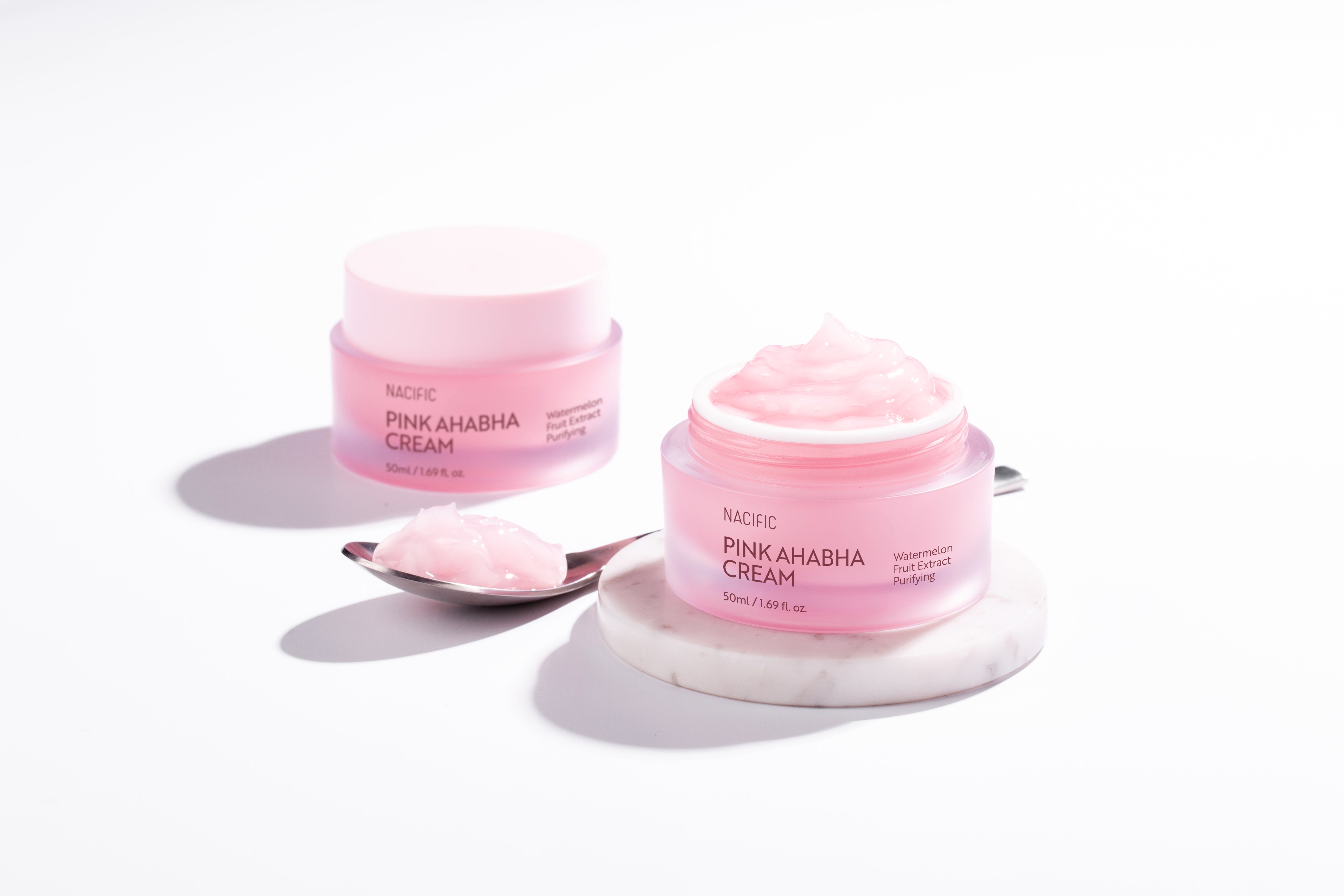 NACIFIC PINK AHABHA CREAM Wielozadaniowy krem do twarzy z kwasami AHA i BHA 50 ml #2
