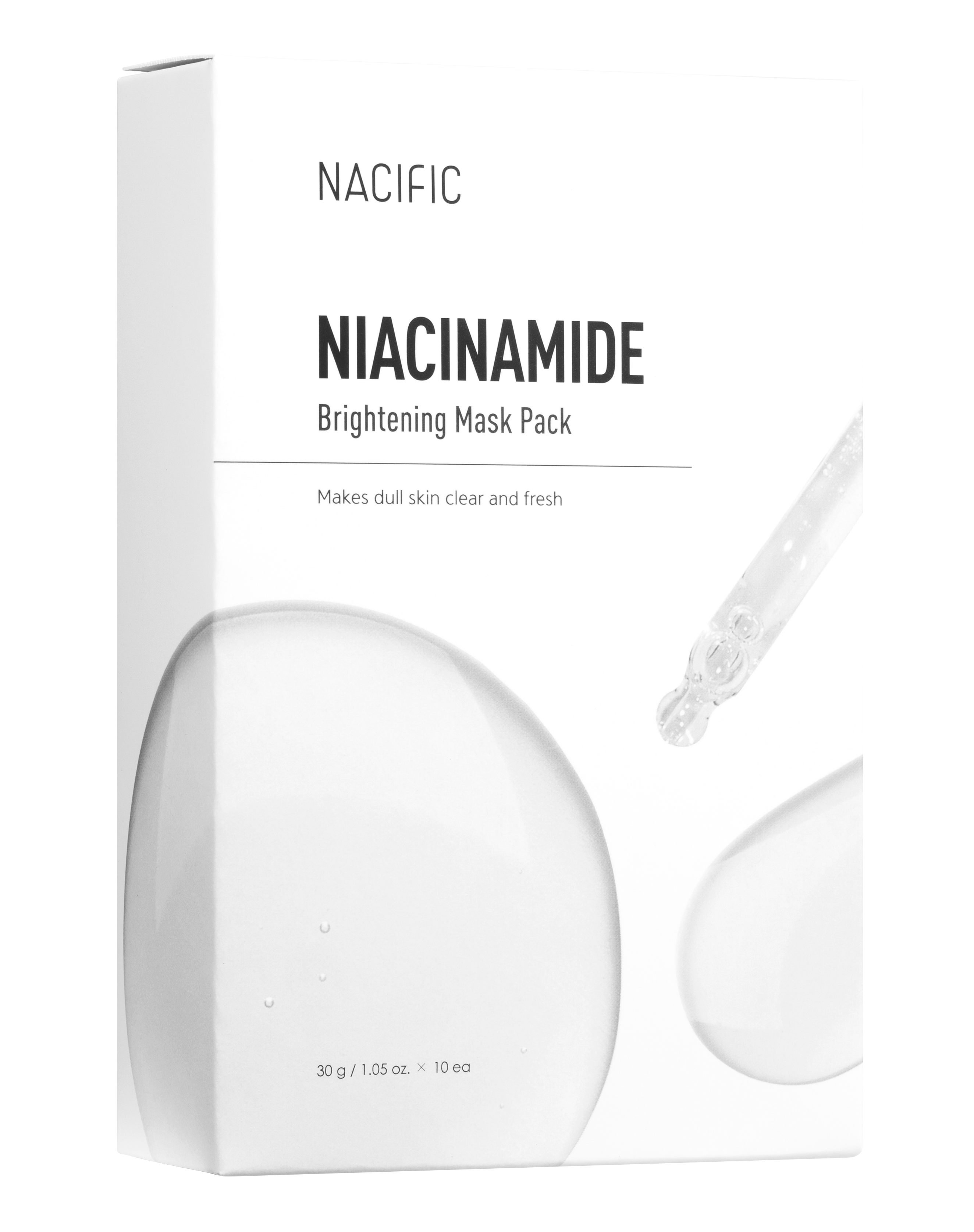 NACIFIC MASQUE ÉCLAIRCISSANT NIACINAMIDE Masques en tissu éclaircissants 10 pièces. #2