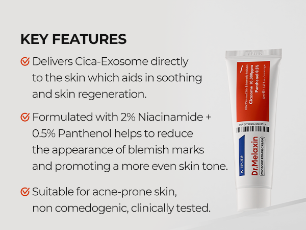 DR.MELAXIN EXOSOME LINE Crème réparatrice aux exomosomes pour imperfections 50 ml #5