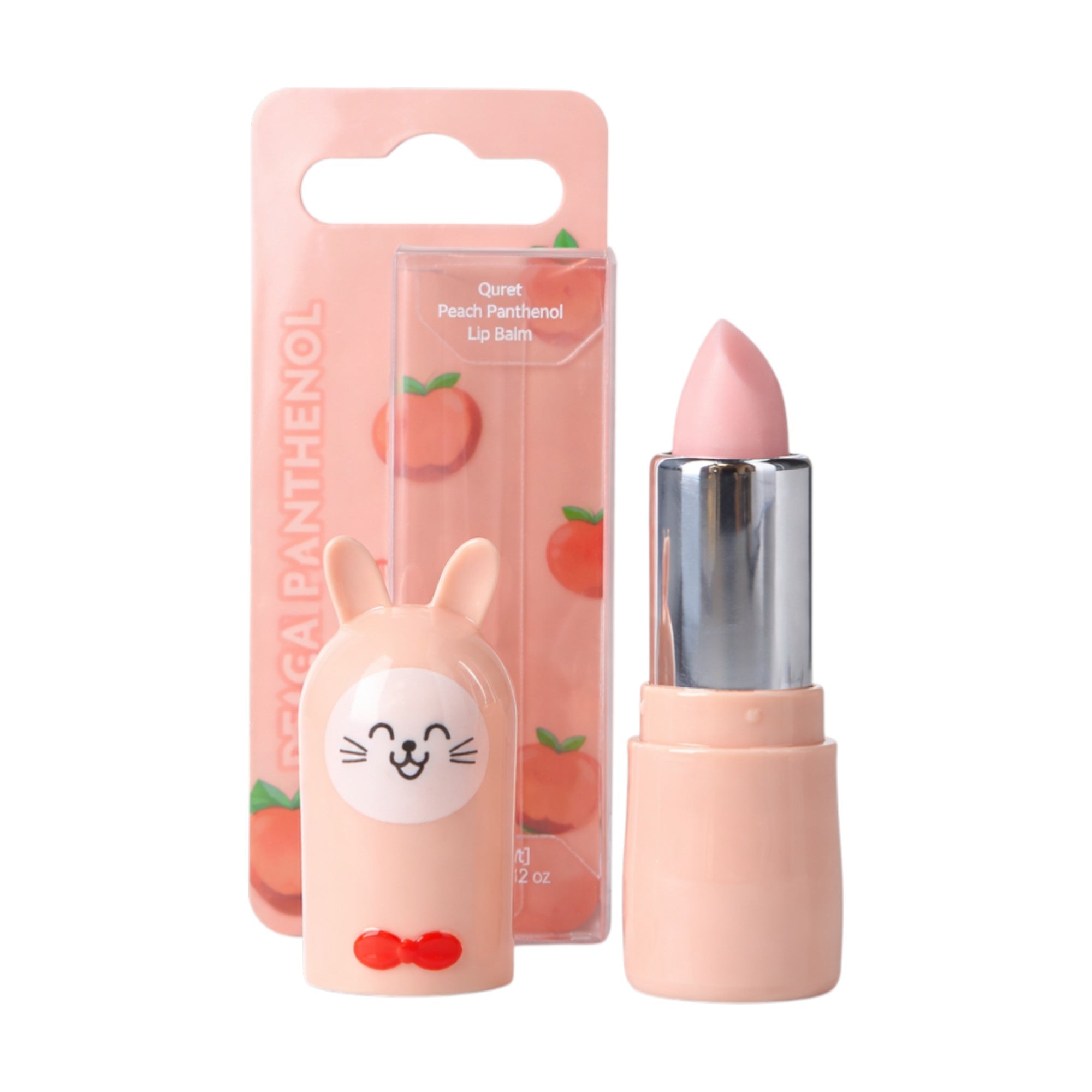 QURET Baume à lèvres hydratant au panthénol, Pêche 3,5 g #2