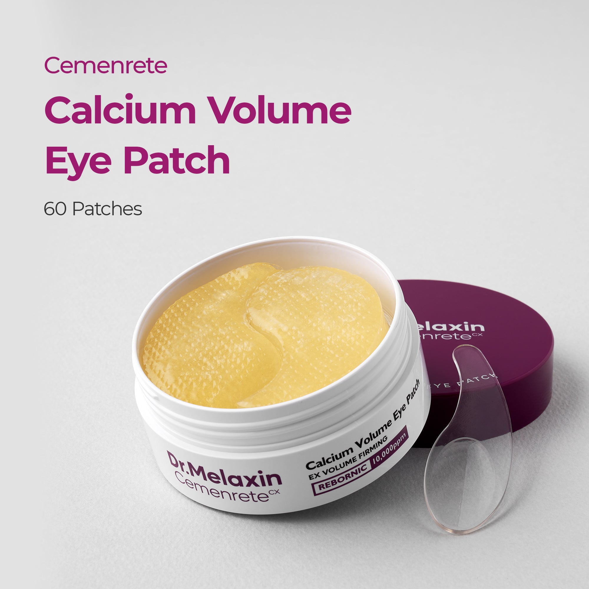 DR.MELAXIN CEMENRETE CALCIUM VOLUME EYE PATCH Straffende Hydrogel-Augenpflaster 60 Stk. #4