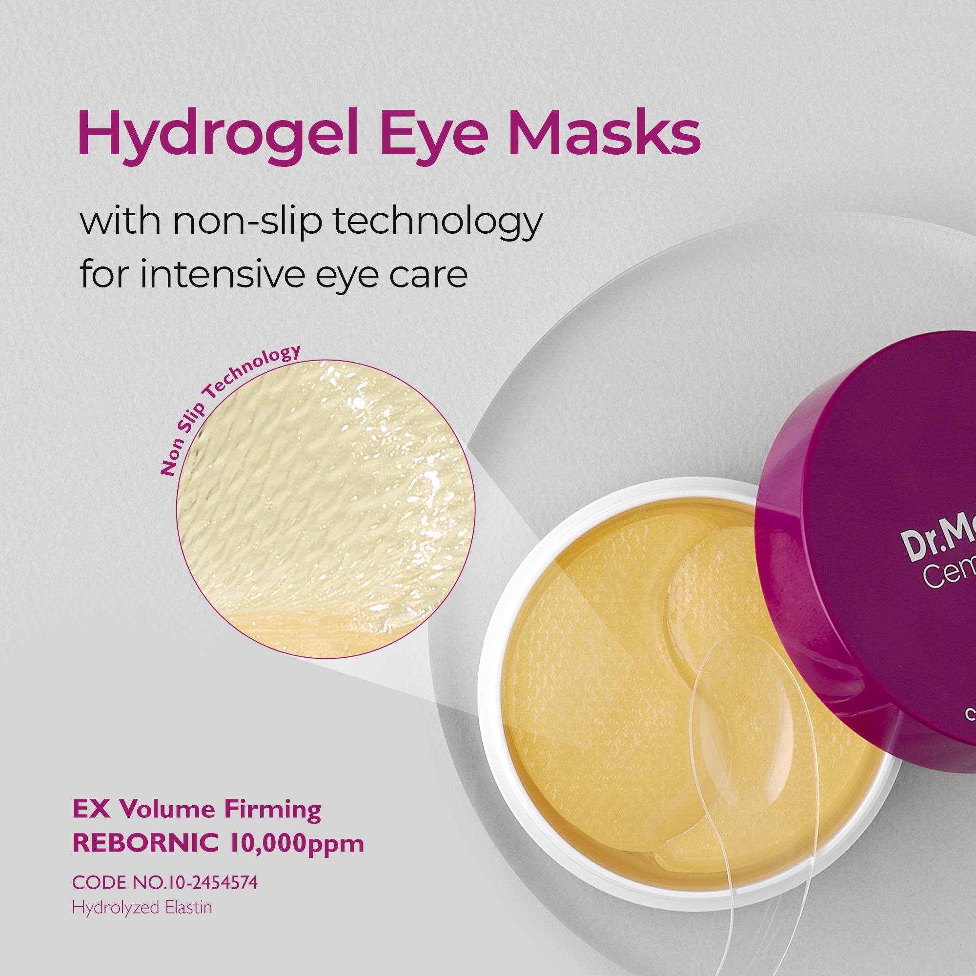 DR.MELAXIN CEMENRETE CALCIUM VOLUME EYE PATCH Straffende Hydrogel-Augenpflaster 60 Stk. #7
