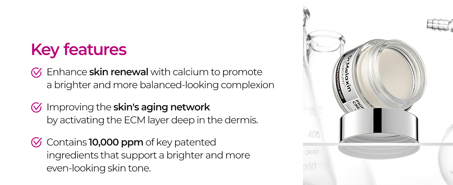 DR.MELAXIN CEMENRETE PICOTONIC SHOT PIGMENTATION CREAM CALCIUM CREAM Rozjasňující krém na odbarvení 25 g #8