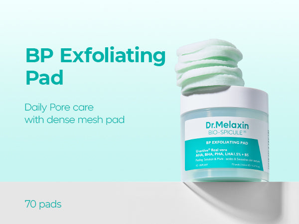 DR.MELAXIN BIO-SPICULE BP EXFOLIATING PAD Dischetti esfolianti con acidi AHA, BHA, PHA, LHA 165 ml (70 pz) #3