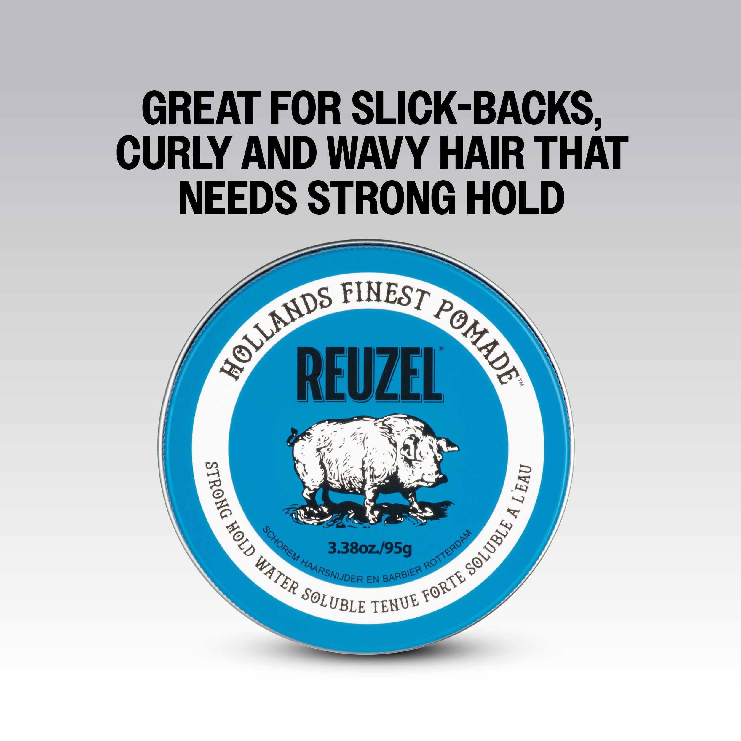 REUZEL BLEU FORTE TENUE SOLUBLE DANS L'EAU Pommade capillaire à base d'eau, tenue forte 95 g #4
