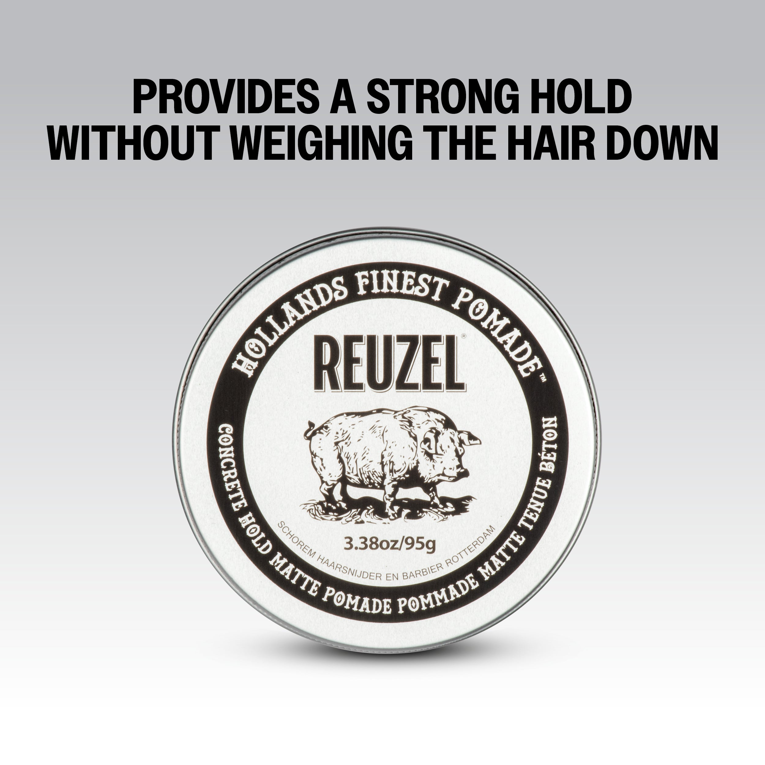 REUZEL SILVER CONCRETE HOLD MATTE Pommade capillaire mate forte 340 g #5