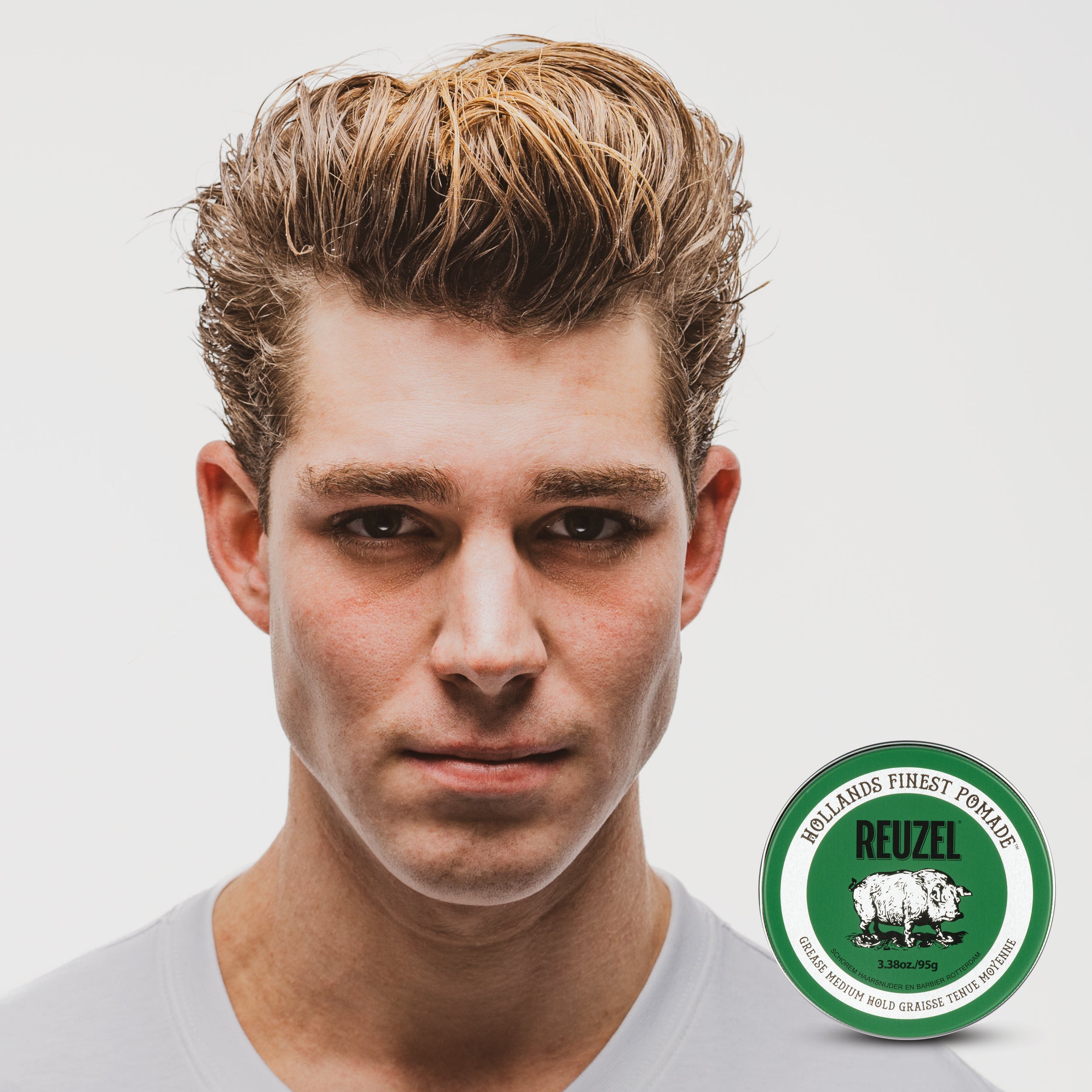 REUZEL POMADE VERTE GRAISSE TENUE MOYENNE Pommade capillaire cireuse à tenue moyenne 95 g #2