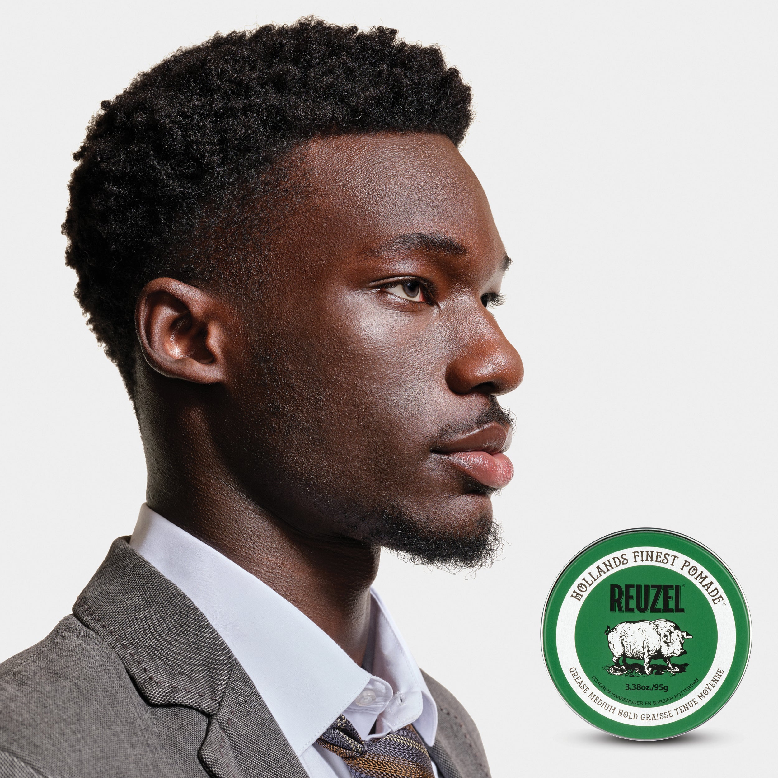 REUZEL POMADE VERTE GRAISSE TENUE MOYENNE Pommade capillaire cireuse à tenue moyenne 95 g #3