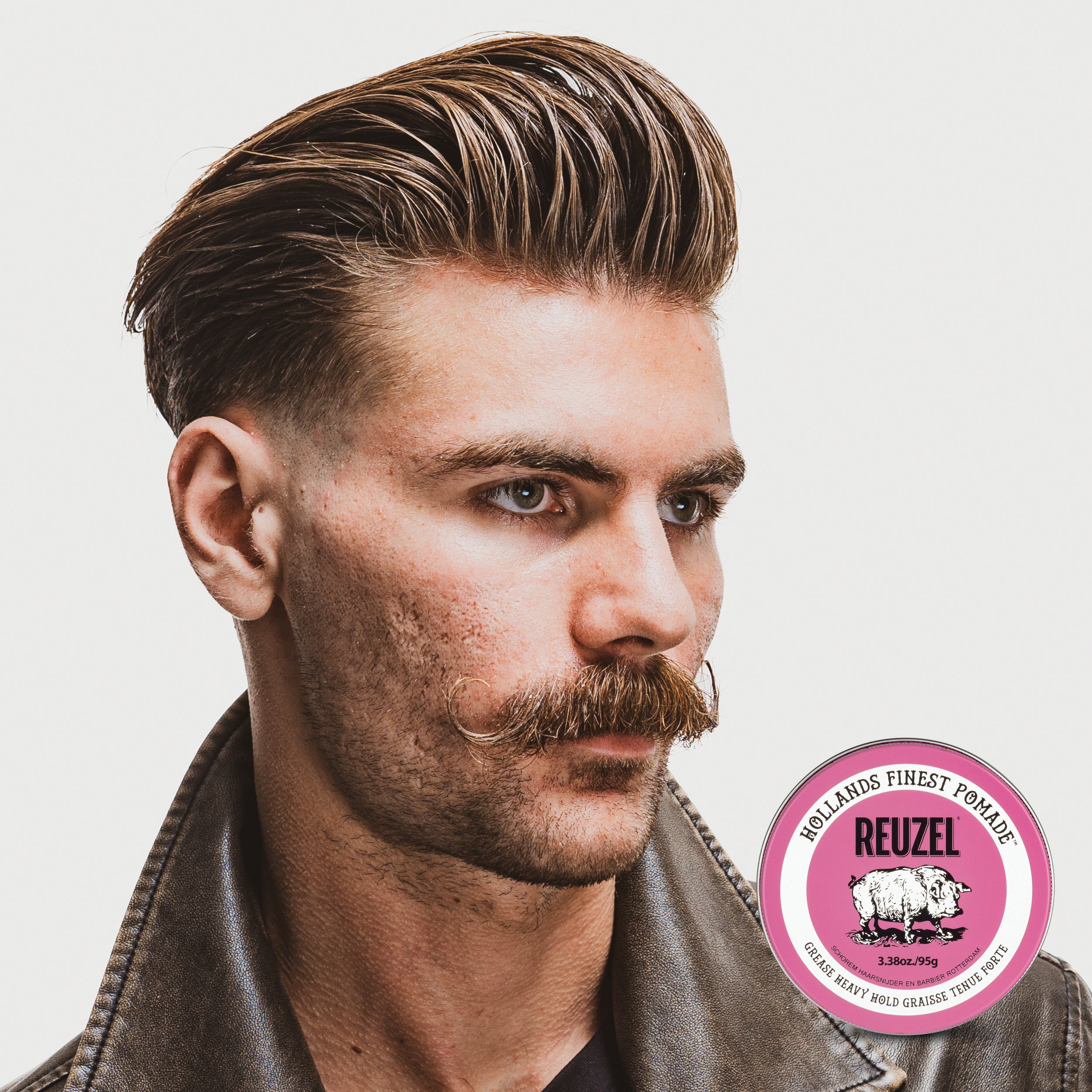 REUZEL PINK HEAVY GREASE Cire à fixation forte, pommade capillaire à tenue extrême, 95 g #2